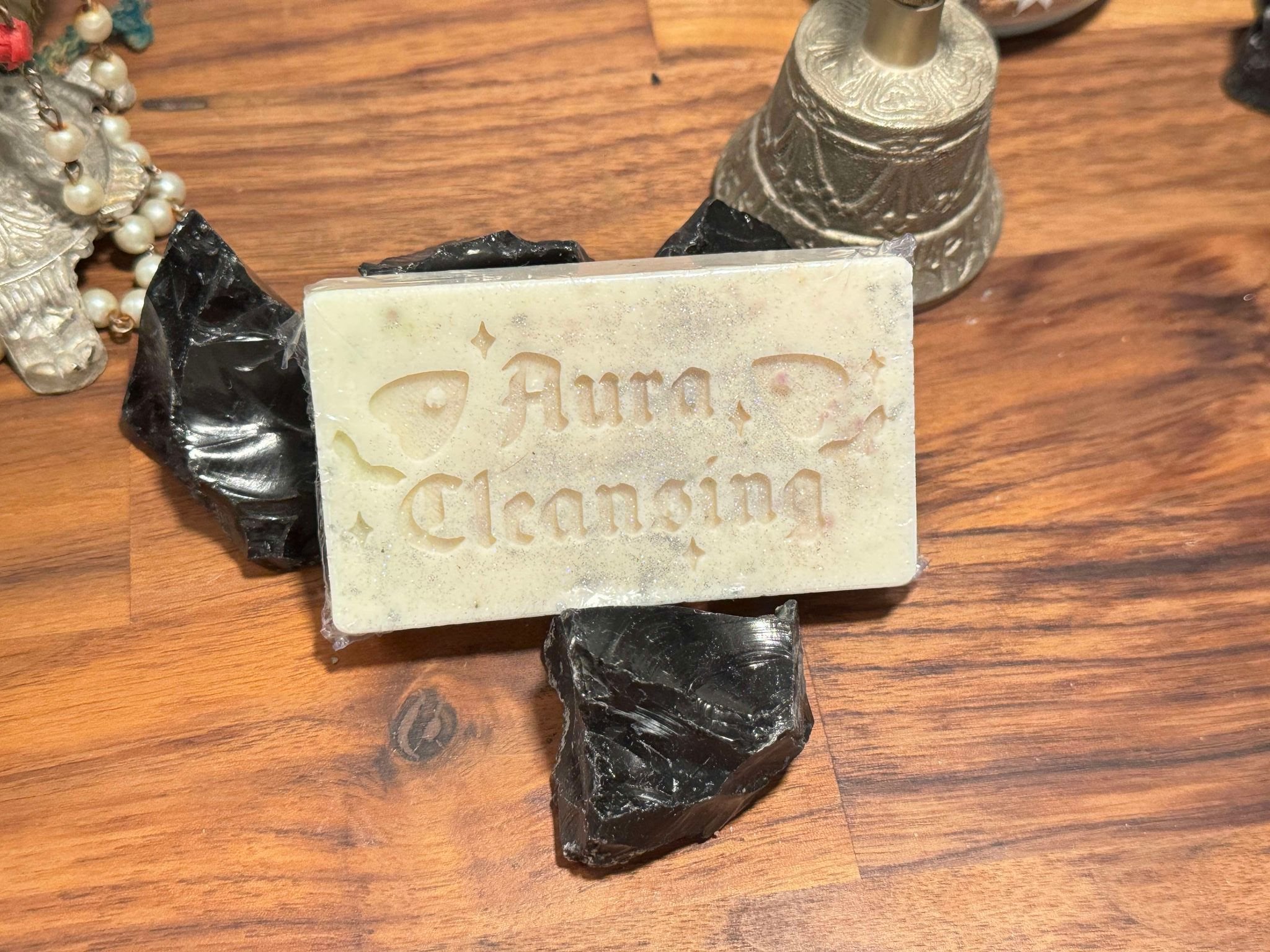 Aura Cleansing Spell Soap | Homemade Goat Milk Soap Organic Natural | Cleanse and Balance Your Aura | | Metaphysical Witchcraft Soap