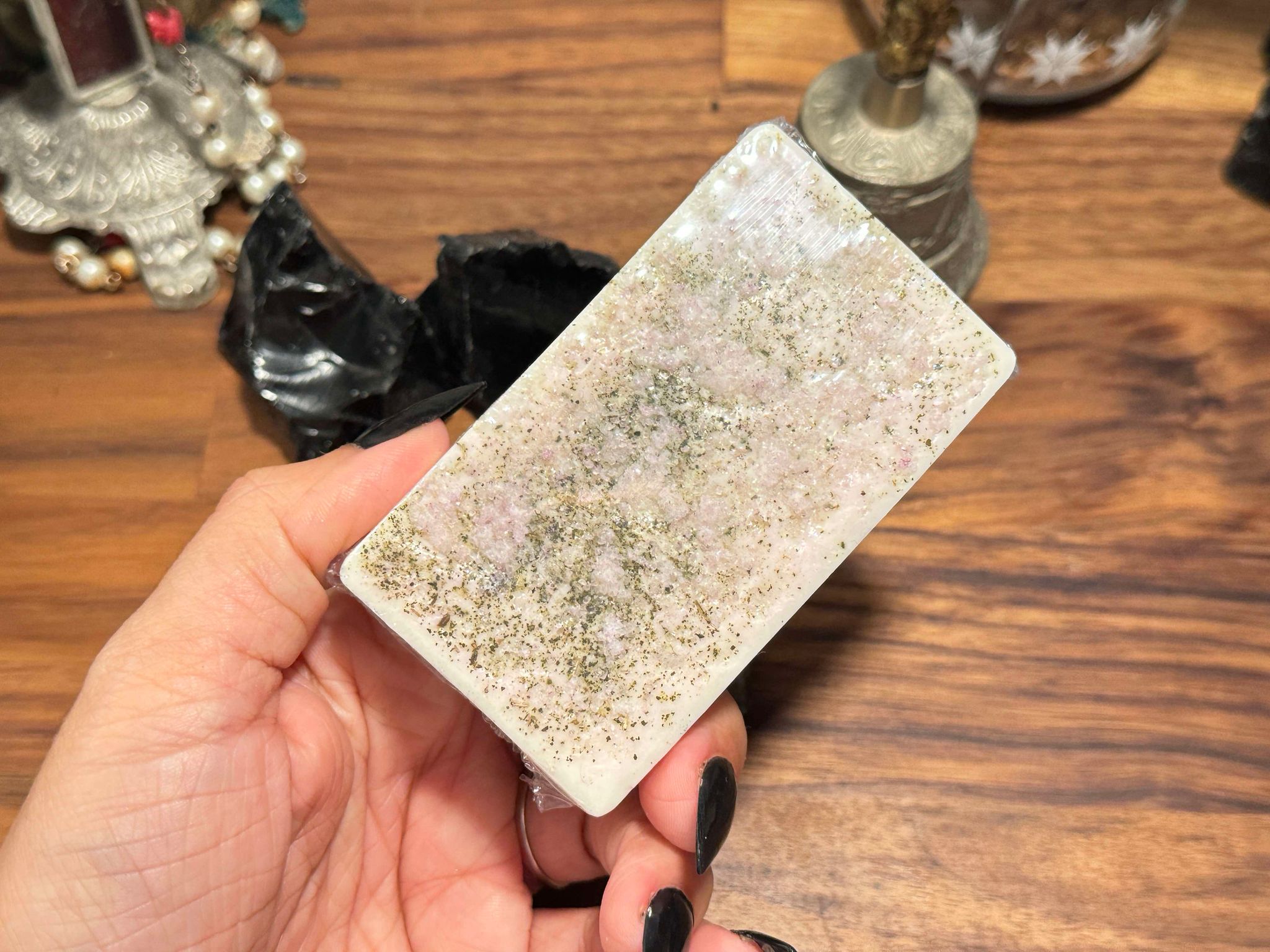 Aura Cleansing Spell Soap | Homemade Goat Milk Soap Organic Natural | Cleanse and Balance Your Aura | | Metaphysical Witchcraft Soap