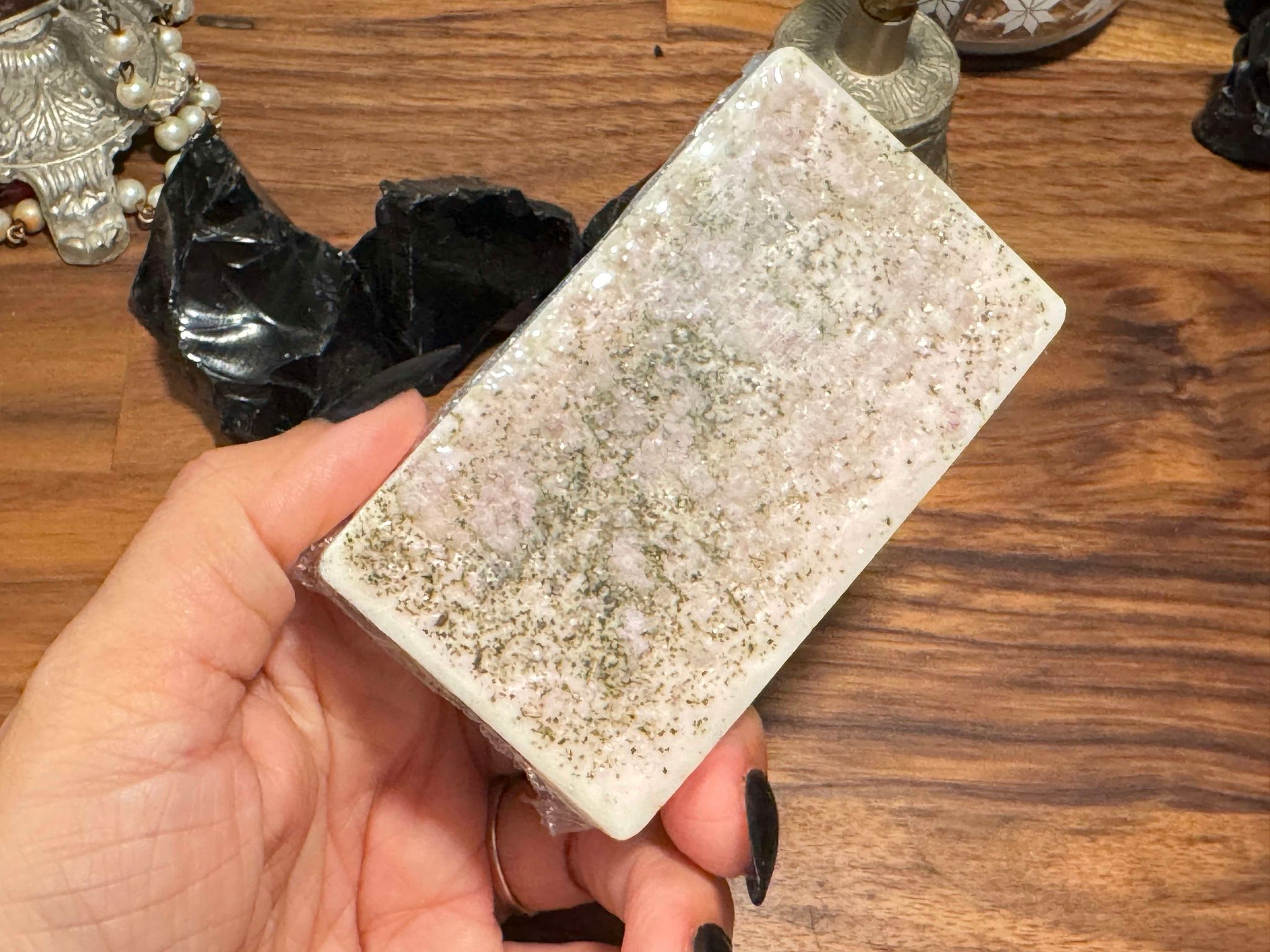 Aura Cleansing Spell Soap | Homemade Goat Milk Soap Organic Natural | Cleanse and Balance Your Aura | | Metaphysical Witchcraft Soap