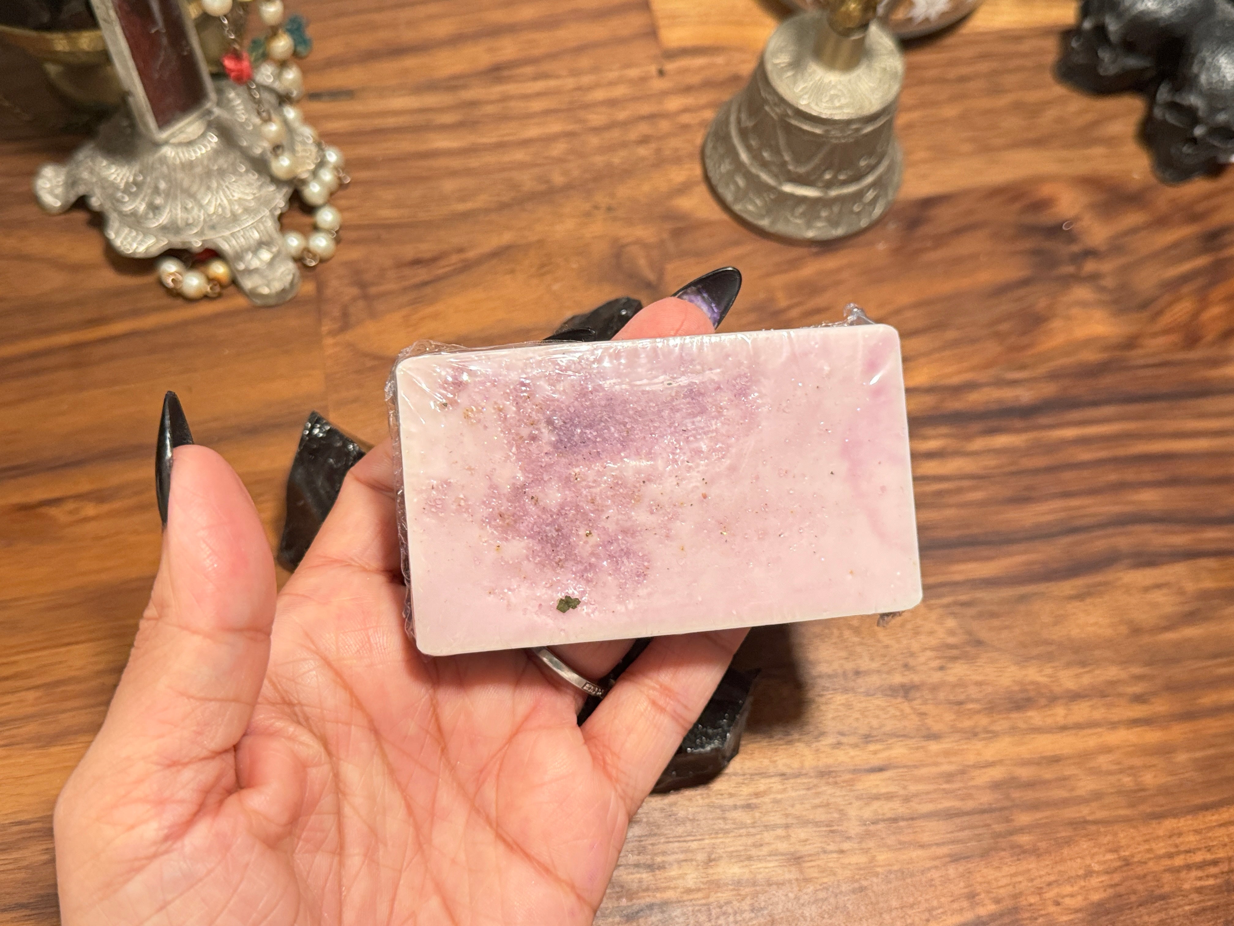 Dirty Hands Clean Money Soap | Organic Goat Milk Soap for Energy Cleansing & Banishing | Handmade Metaphysical Witchcraft Soap