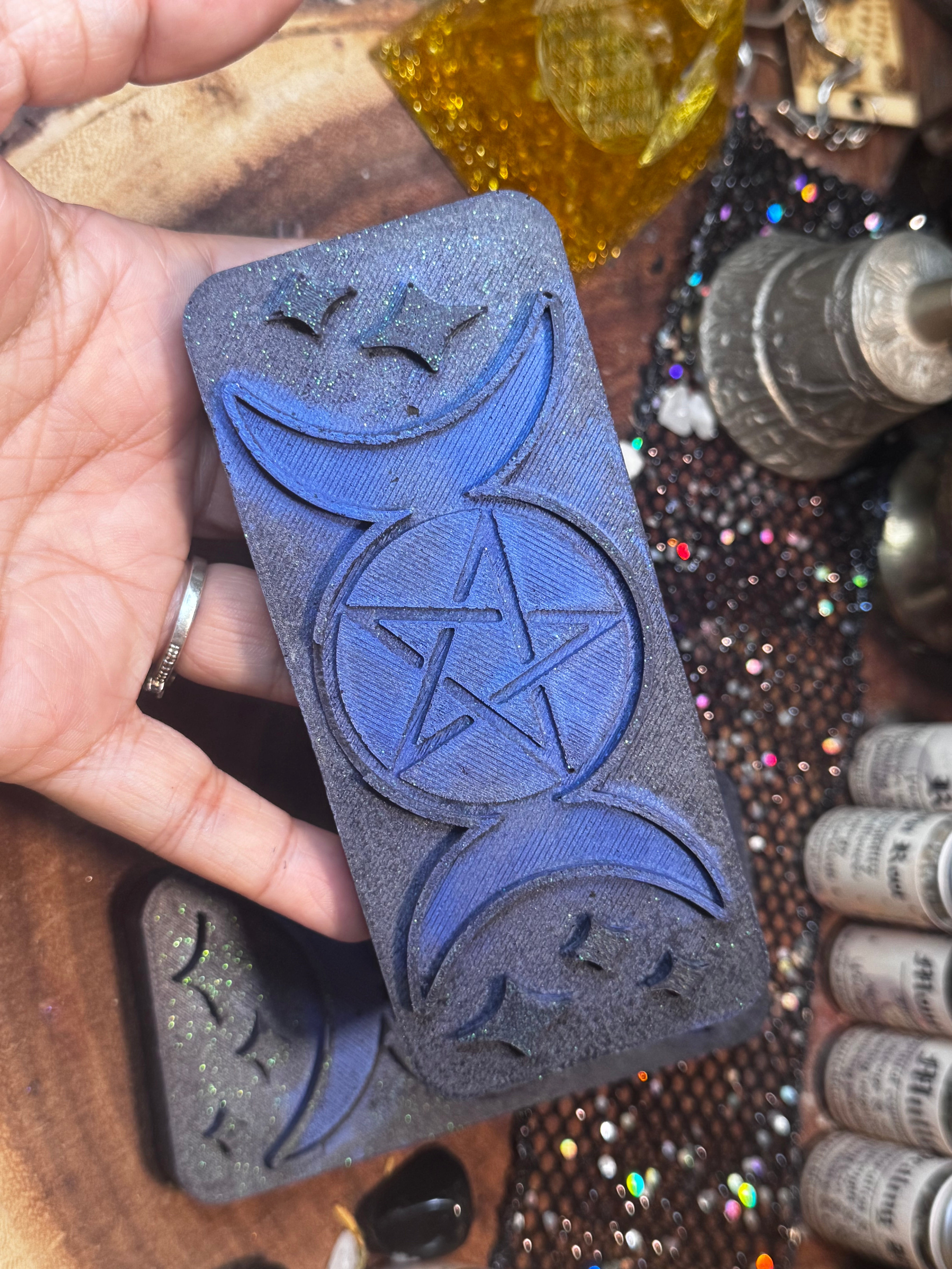 Protection Wax Melts - Protects Against Negative Energy, Witchcraft Supplies, Wiccan Rituals, Pagan Decor, Witching Hour Jasmine Scent