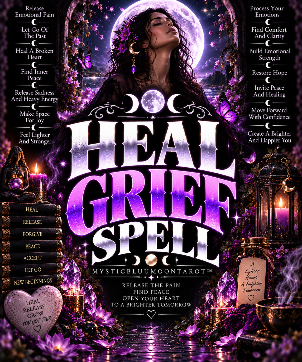 Heal Grief Spell by MysticBluuMoonTarot