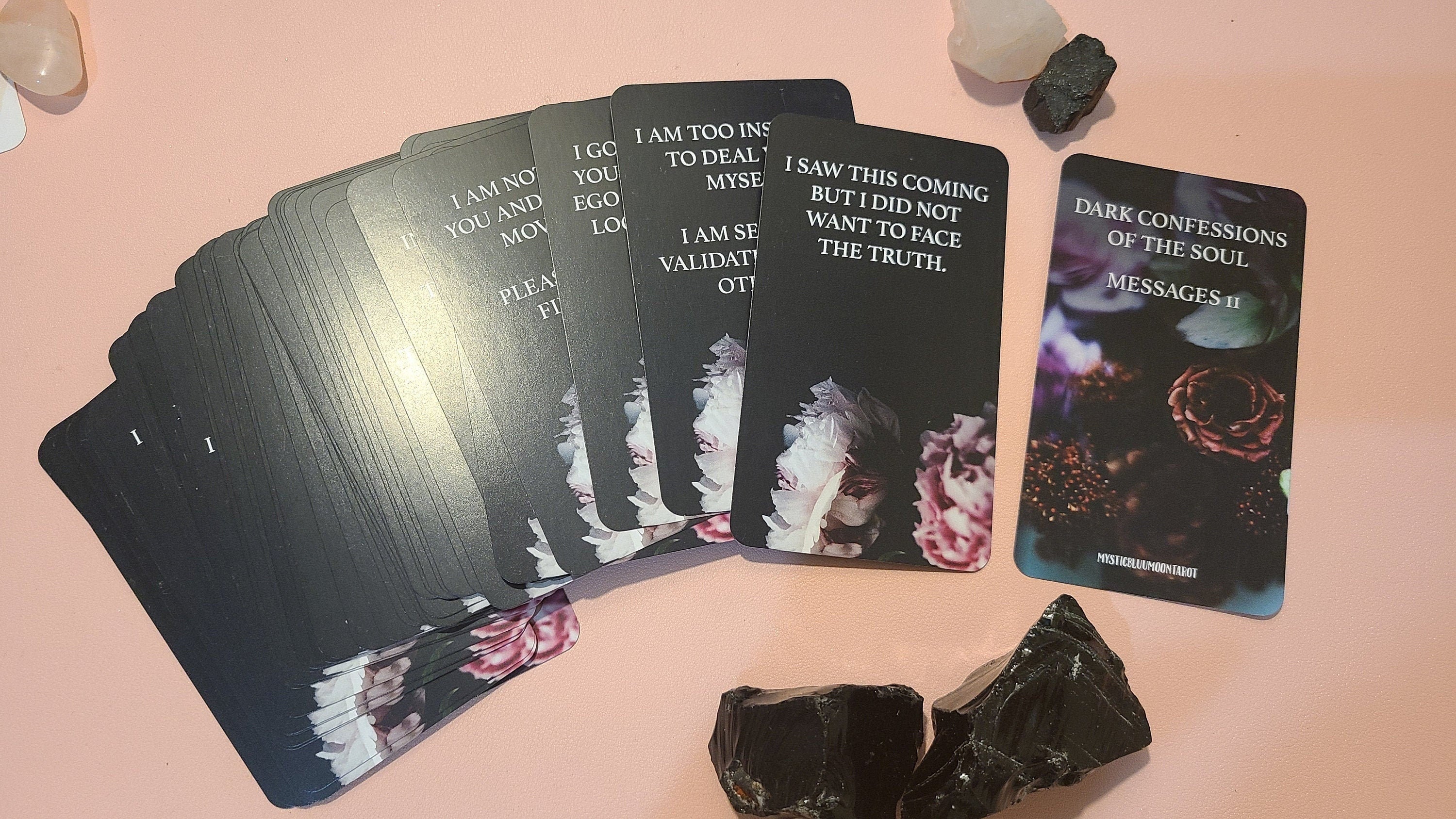 Dark Confessions Of The Soul 2 Oracle Deck Twin Flame Deck Soul Mate Tarot Deck Messages Deck