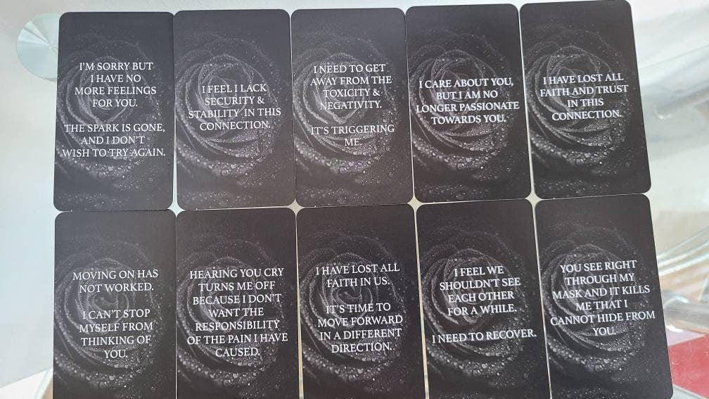 Dark Confessions Oracle Deck 4 Tarot Deck Twin Flame Deck Tarot Cards Oracle Card Messages Deck Mysticbluumoontarot