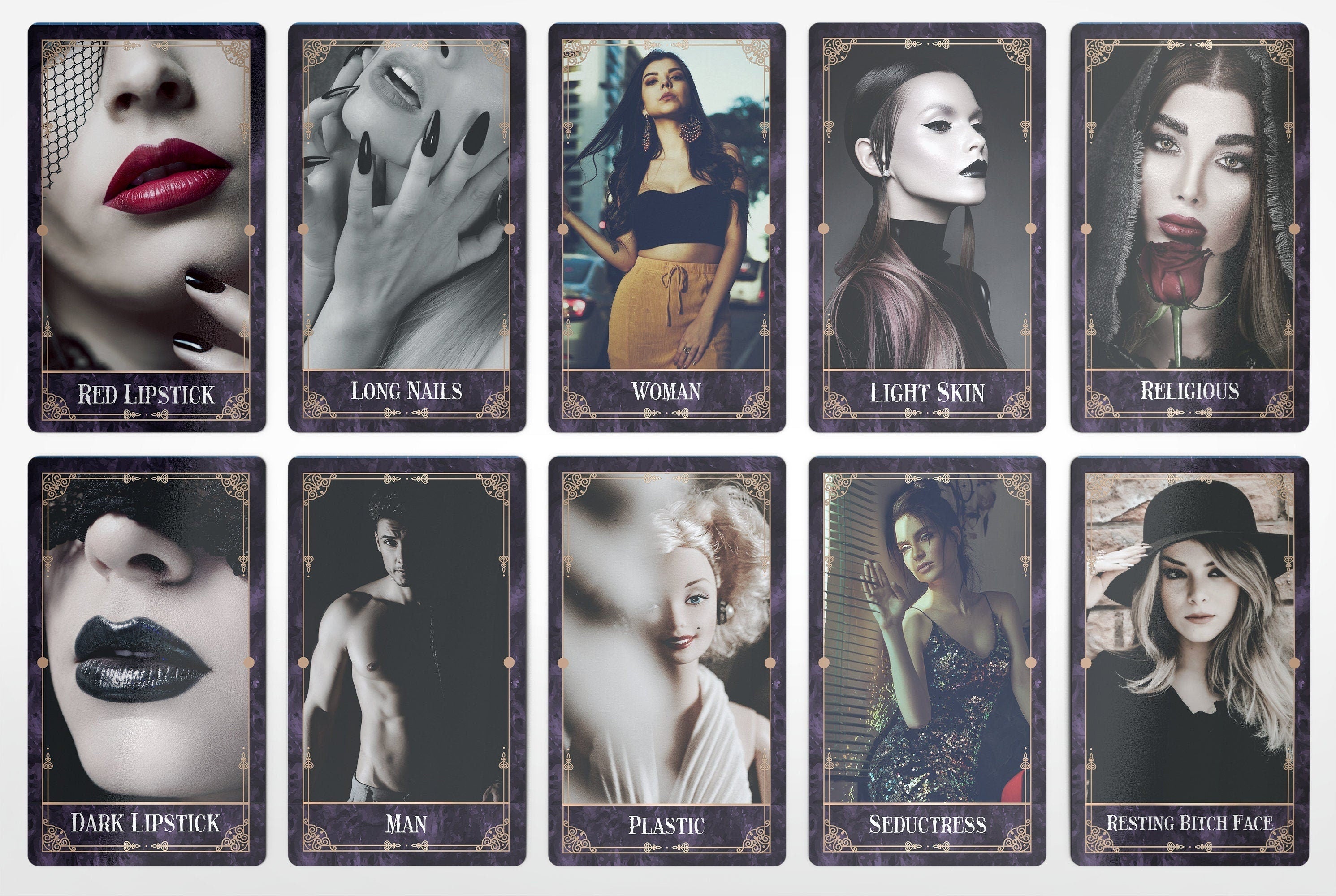 Mystic Flames Physical Features Oracle Deck 78 Cards