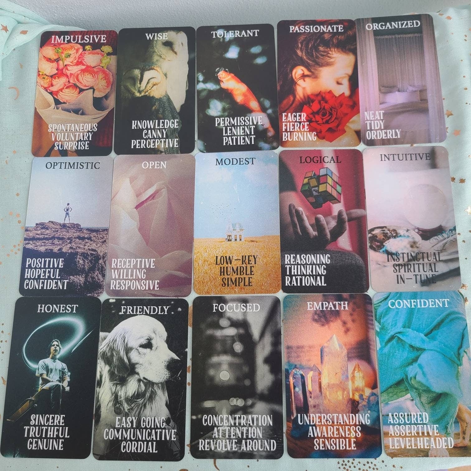 Oracle Cards Mystic Souls Oracle Deck Tarot Deck Twin Flame Deck Love Keywords Meaning Personality Messages Deck UPS Shipping