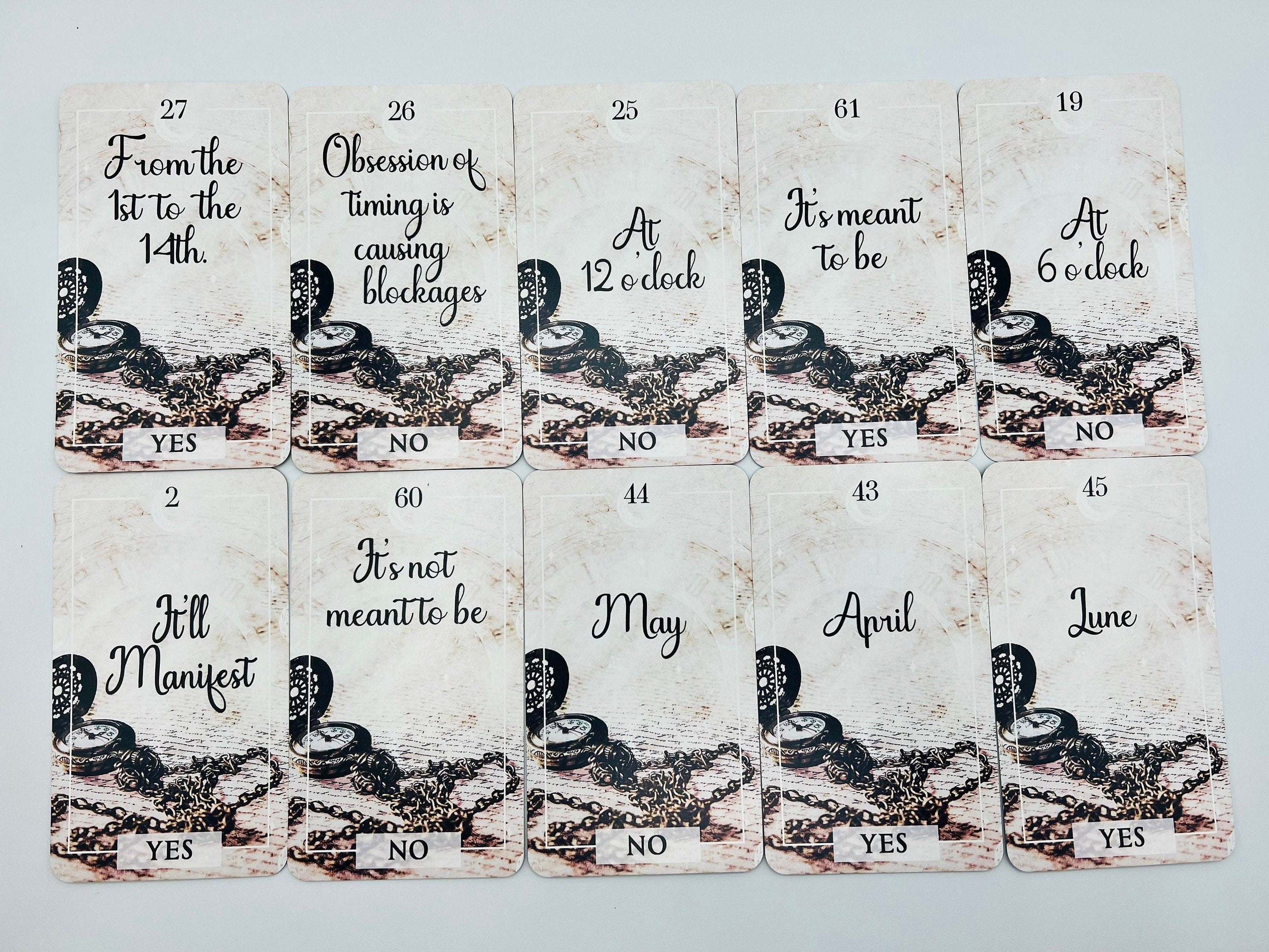 Precise Timing Oracle Deck Time Frame Cards Divine Twin Flame Deck Tarot Card Tarot Deck Yes Or No