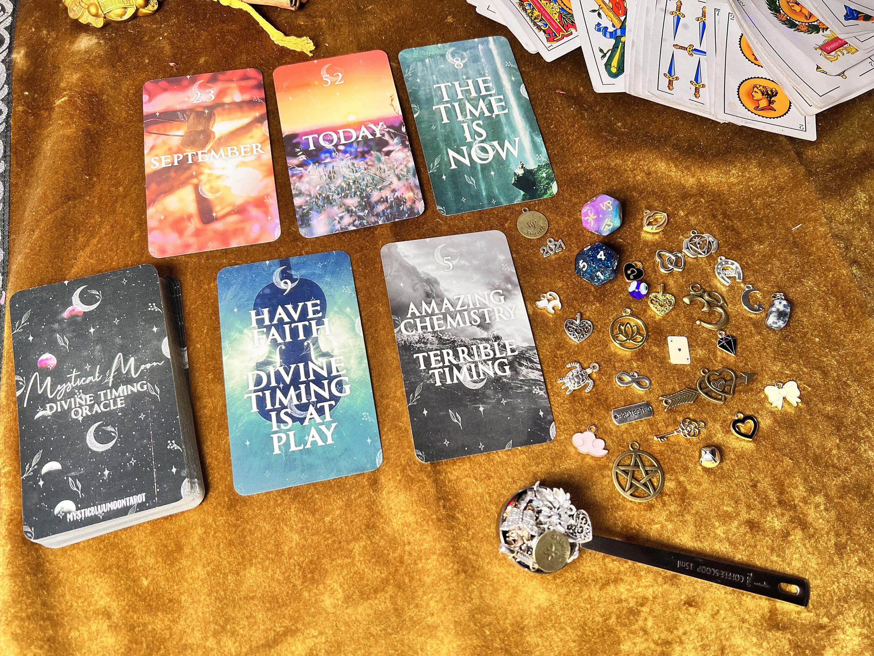 Mystical Moon Divine Timing Oracle Deck: 60 Cards