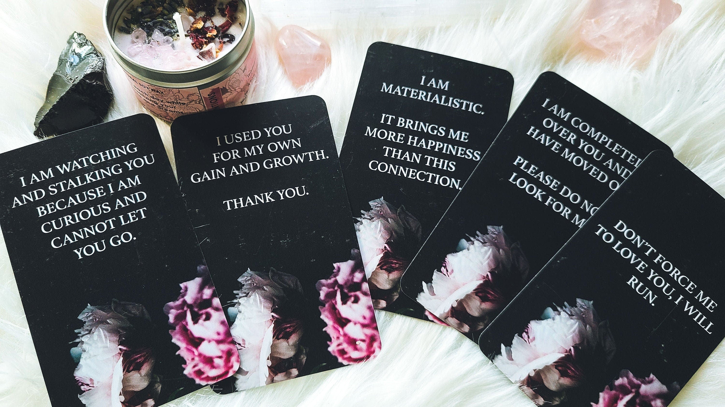 Dark Confessions Of The Soul 2 Oracle Deck Twin Flame Deck Soul Mate Tarot Deck Messages Deck