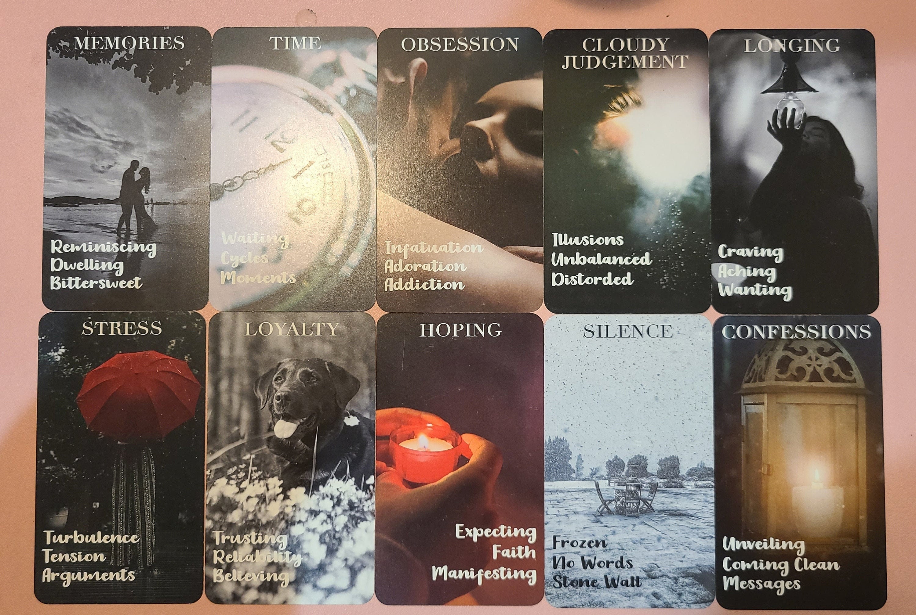 Heart's Hidden Secrets Oracle Deck: Twin Flame & Soulmate Readings (78 Cards)