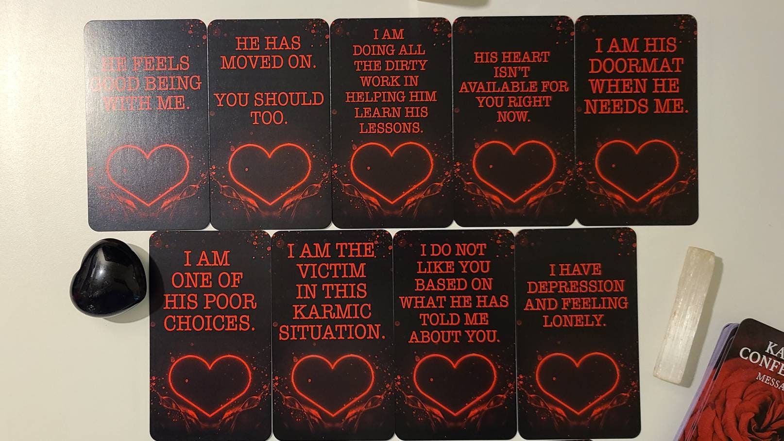 KARMIC 1 Oracle Deck Tarot Deck Twin Flame Deck Love Oracle Cards Karmic Messages