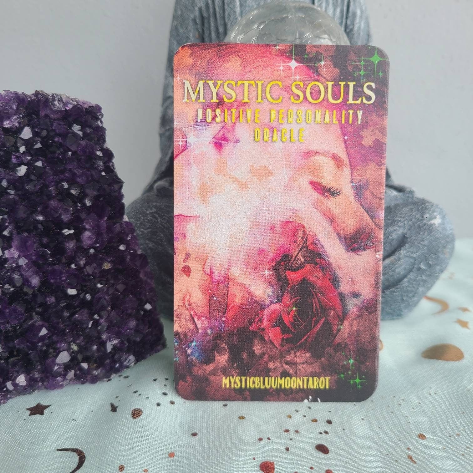 Oracle Cards Mystic Souls Oracle Deck Tarot Deck Twin Flame Deck Love Keywords Meaning Personality Messages Deck