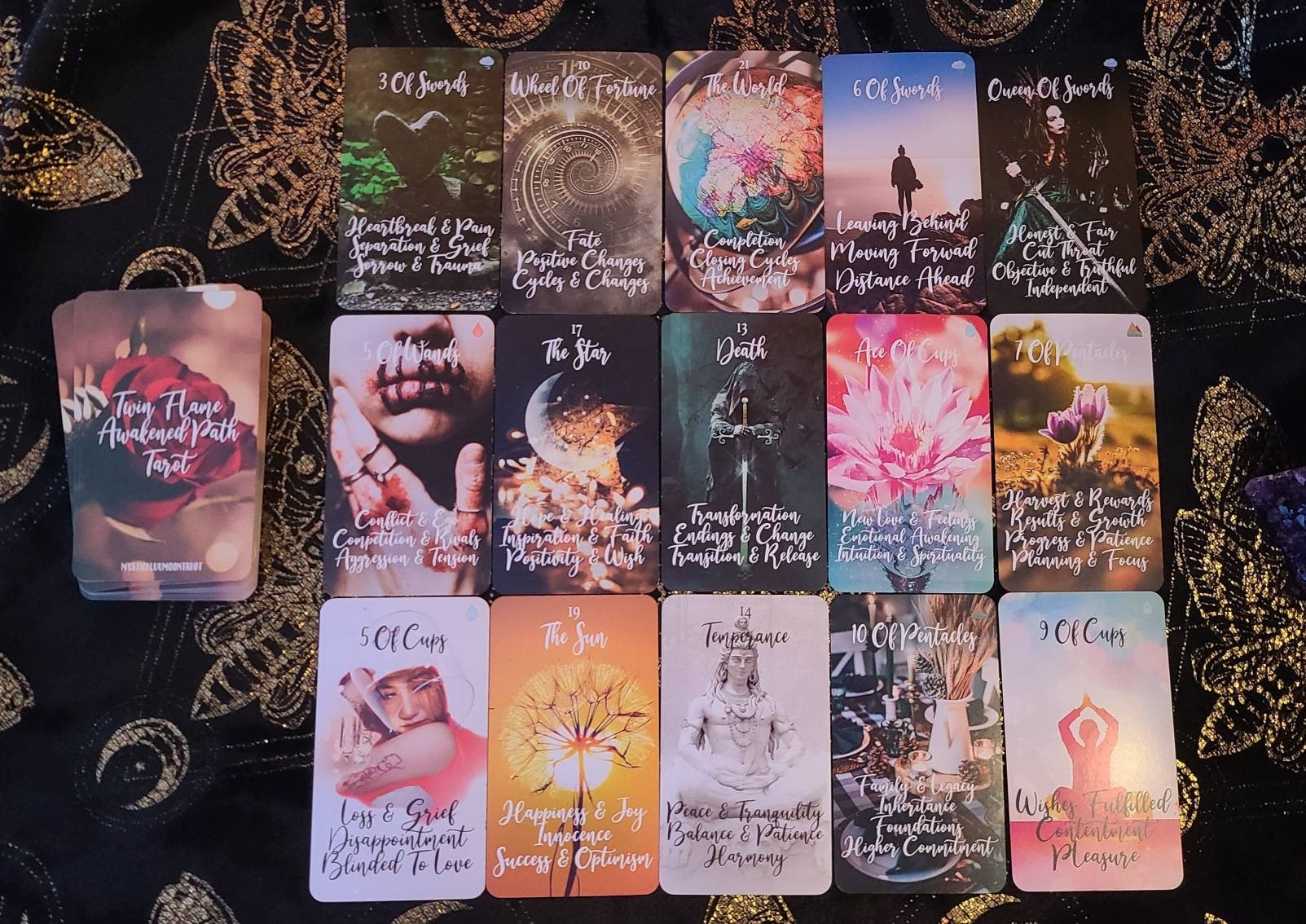 Twin Flame awakened PathTarot Card Deck 78 Cards