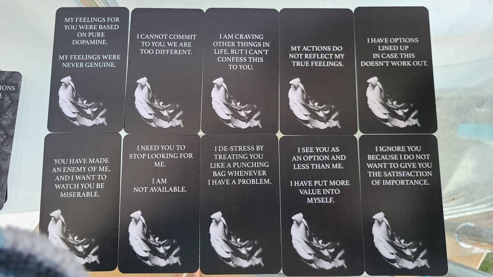 Dark Confessions 5 Oracle Deck Tarot Deck Twin Flame Deck Love Oracle Cards Mysticbluumoontarot