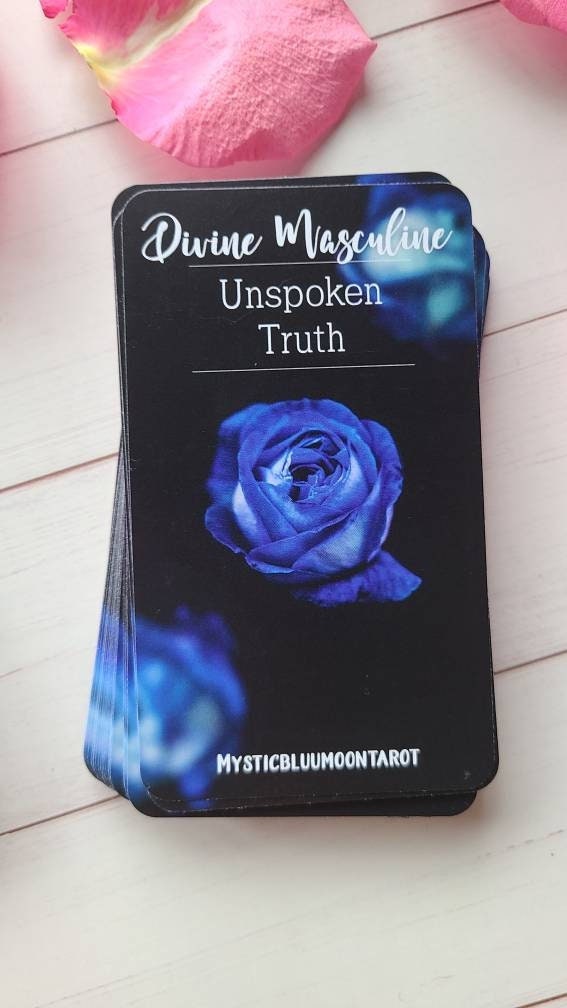 Divine Masculine Oracle Deck Unspoken Truth Messages Tarot Deck Twin Flame Deck Oracle Love Cards