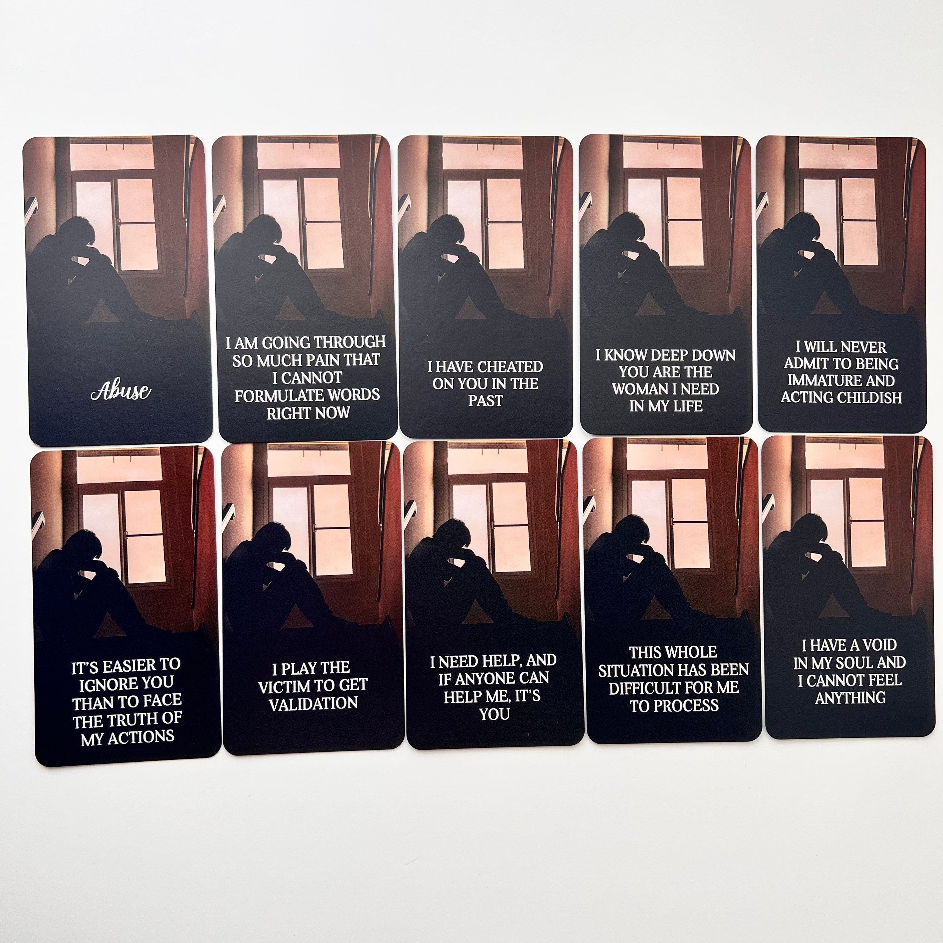 Mystic DM Oracle Deck Confessions Messages Deck Twin Flame Deck Love Oracle Cards 78 Cards