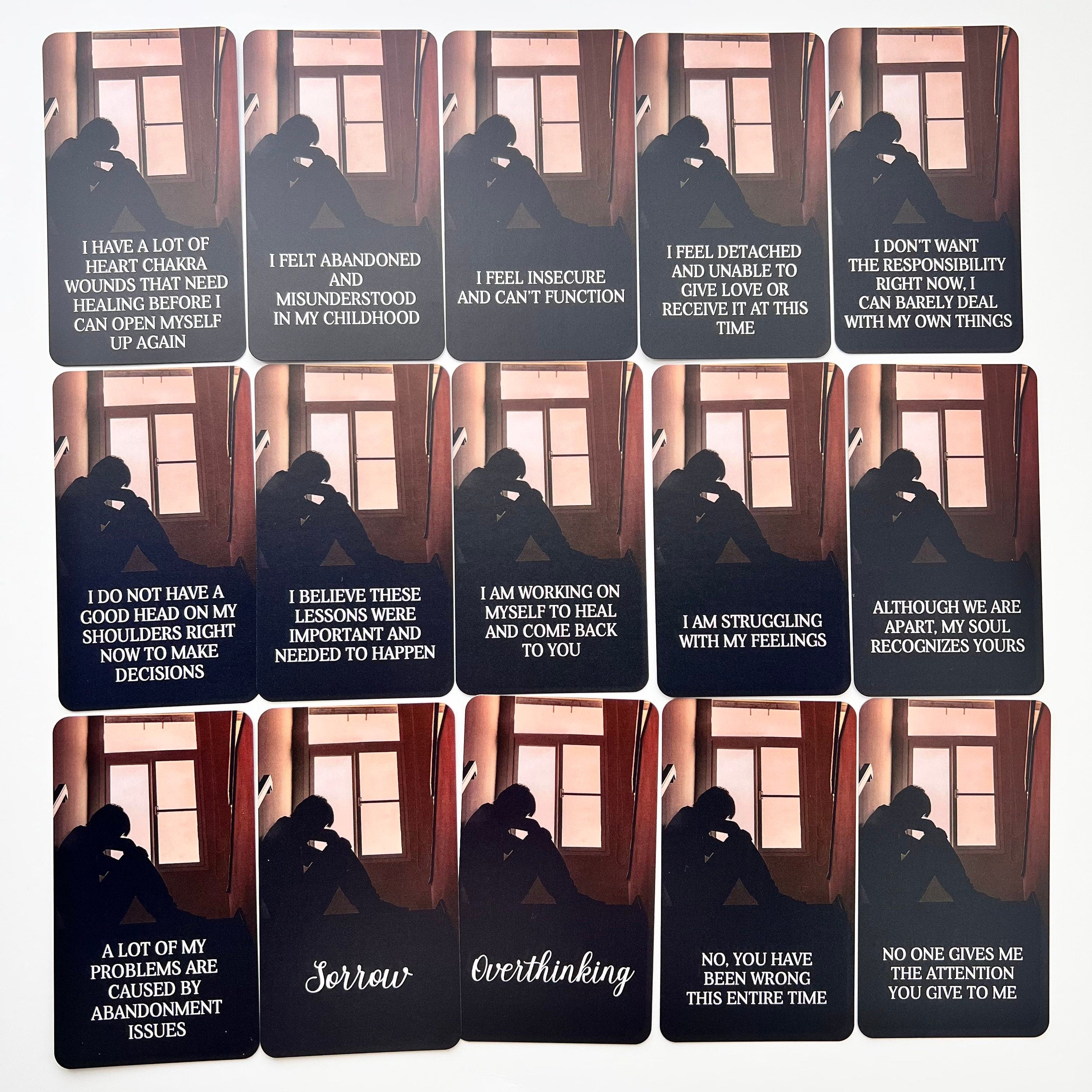 Mystic DM Oracle Deck Confessions Messages Deck Twin Flame Deck Love Oracle Cards 78 Cards