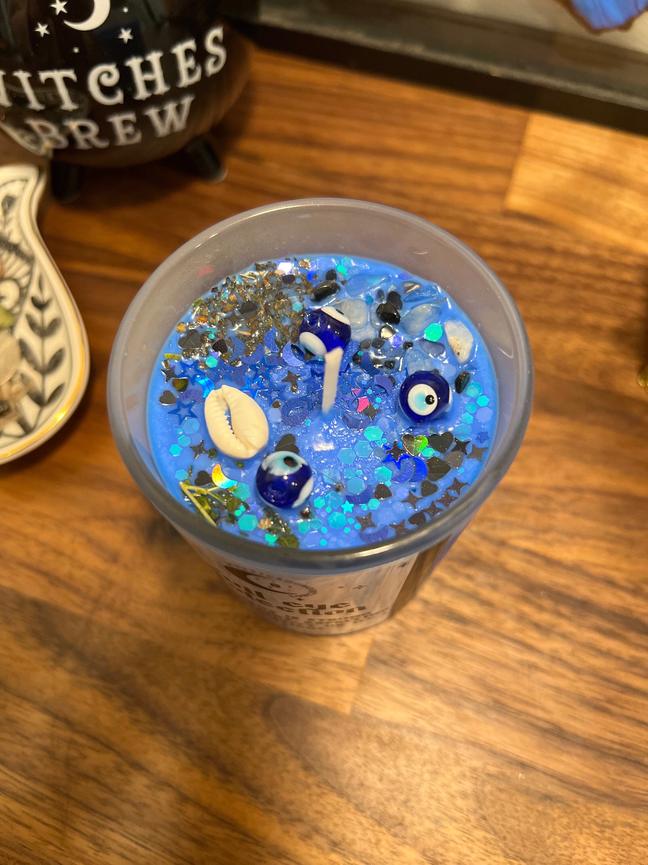 Evil Eye Protection Candle | Hoodoo Spell to Remove Evil | Witches Spell for Witchcraft & Magick | Spiritual Apothecary Candle