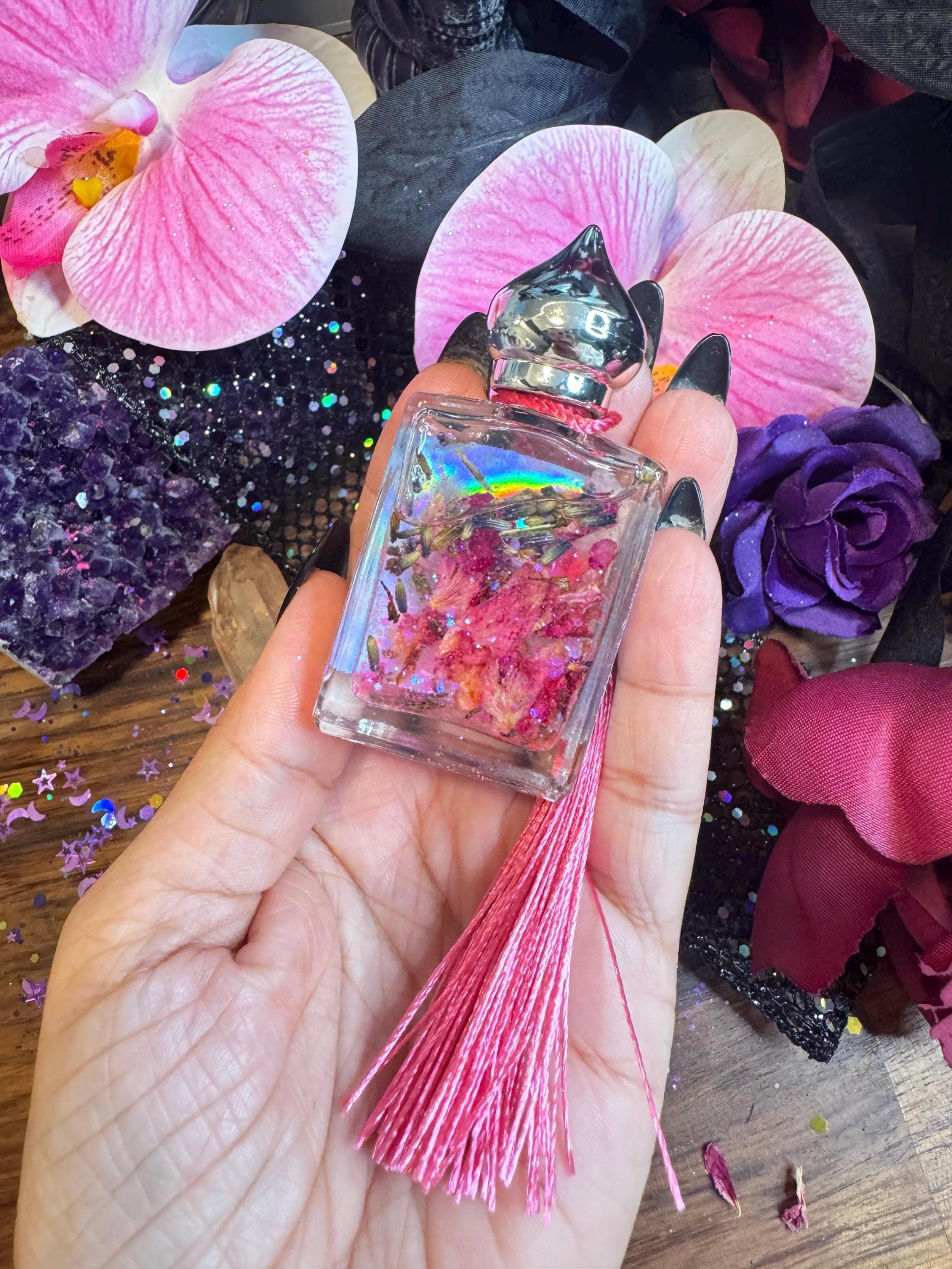 Love Drawing Ritual Oil Perfume | Attraction & Connection Magick Oil | Witchcraft Spell with Rose Intentions