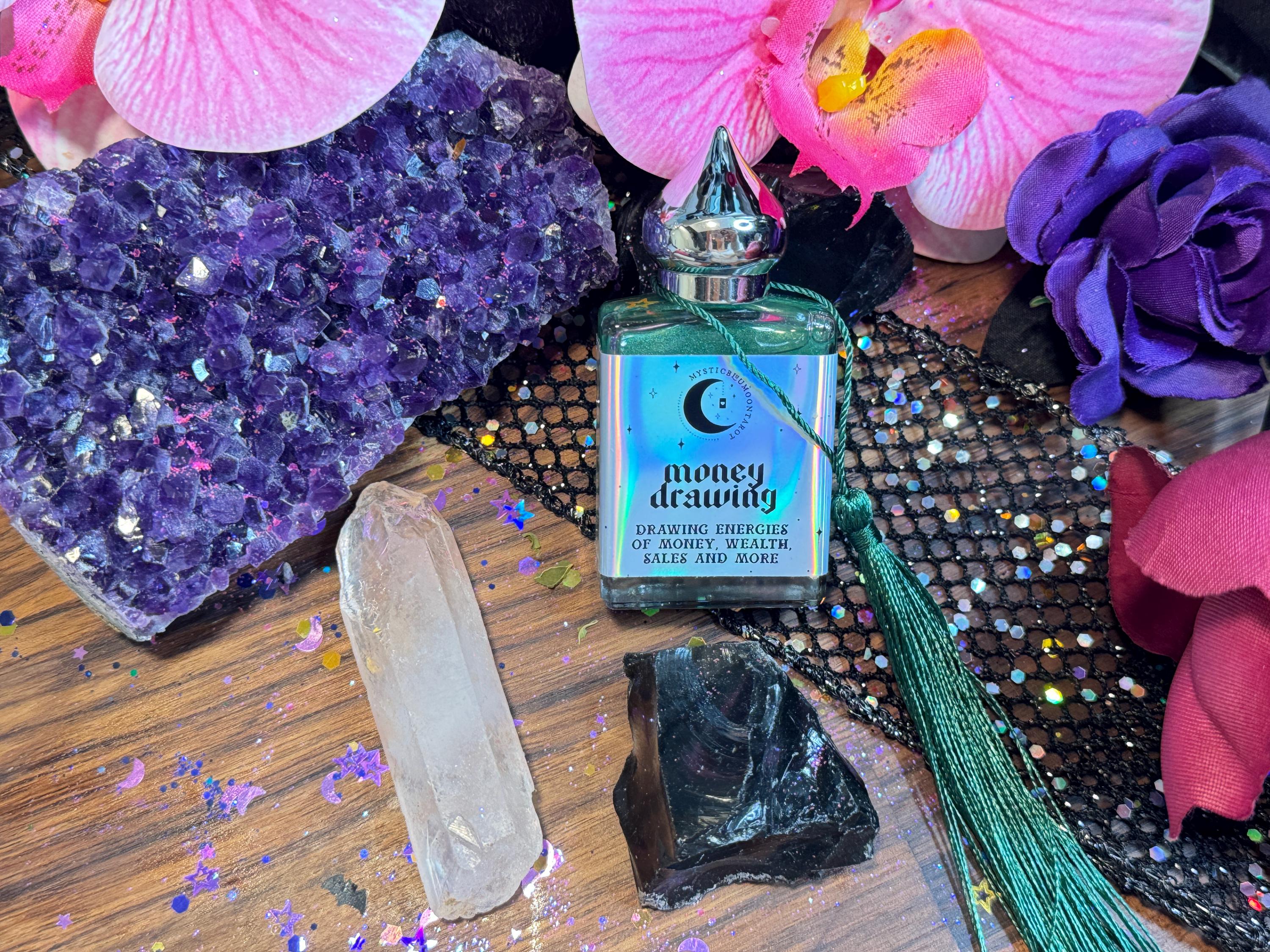 Money Drawing Oil Perfume for Rituals | Attract Wealth and Abundance with Magick Oils | Witchcraft Oil with Prosperity Intentions Spell
