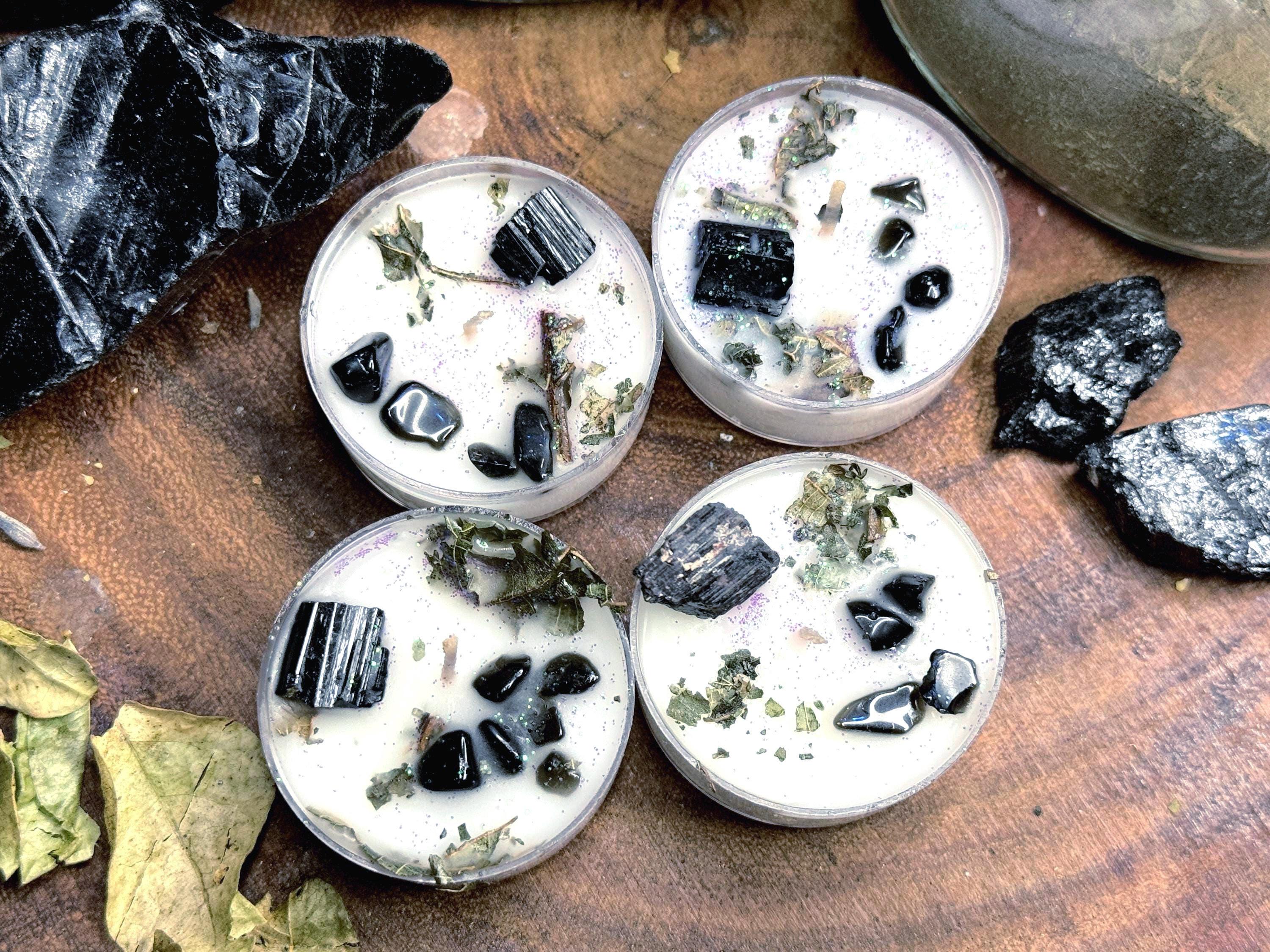 Intention Tealight Candle Set | Soy Wax Ritual Candles for Protection, Cleansing & Spiritual Practice