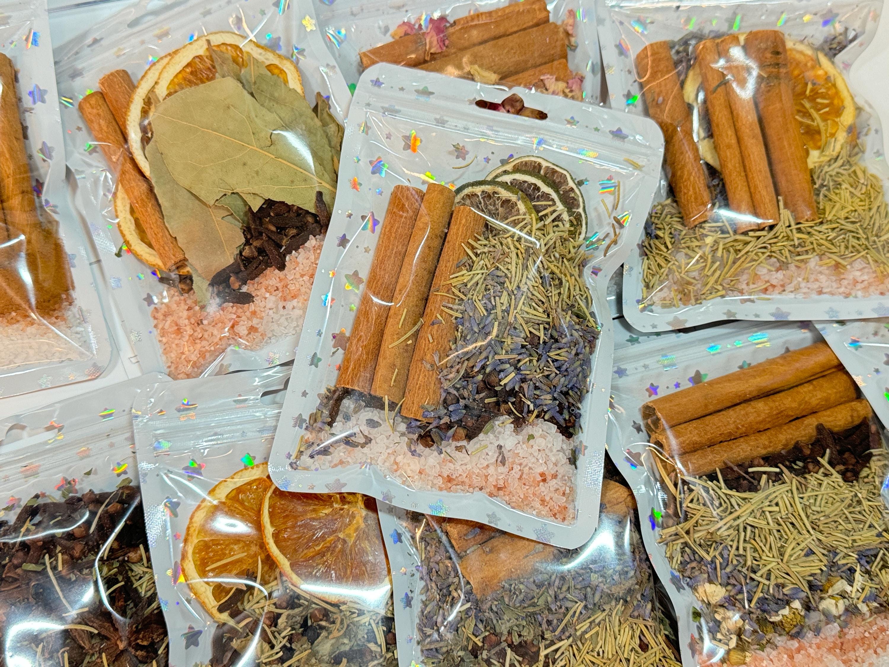 Reiki Infused Herbal Simmer Pot Kit – Witchy Ritual With Intentions – Spiritual Spell Herbs – Magic Infused Potpourri Blend