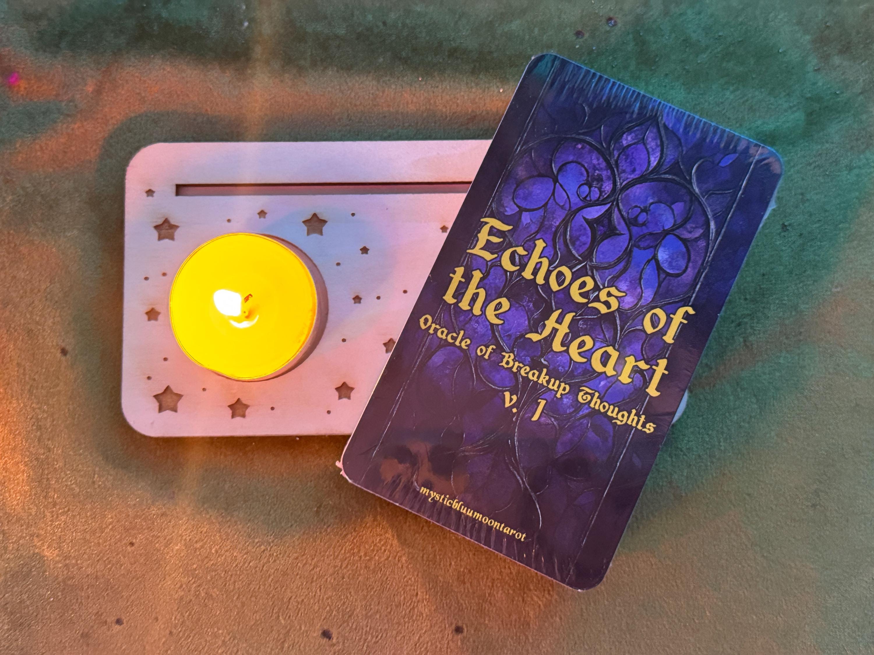 Oracle Deck Echoes Of The Heart v1 Tarot Cards Deck, Love Twin Flame Oracle Cards, Messages Deck, Dark Shadow