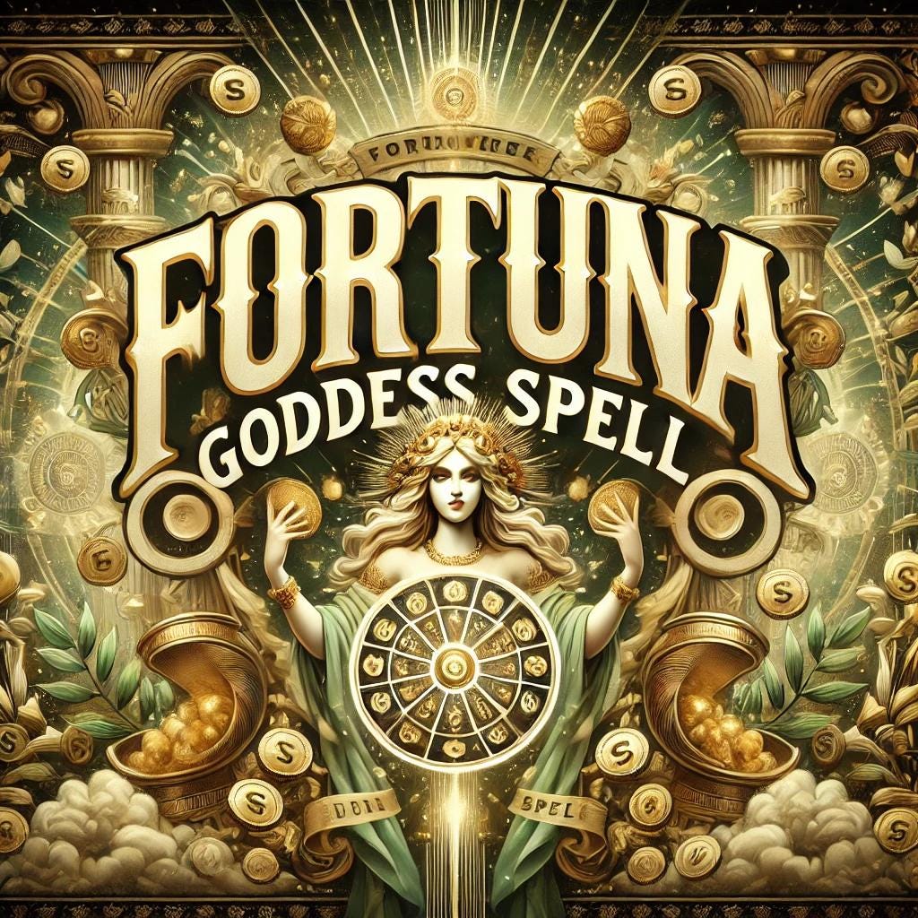 Fortuna Goddess Spell - Abundance, Prosperity, Good Luck, Wealth Attraction, Divine Fortune Ritual