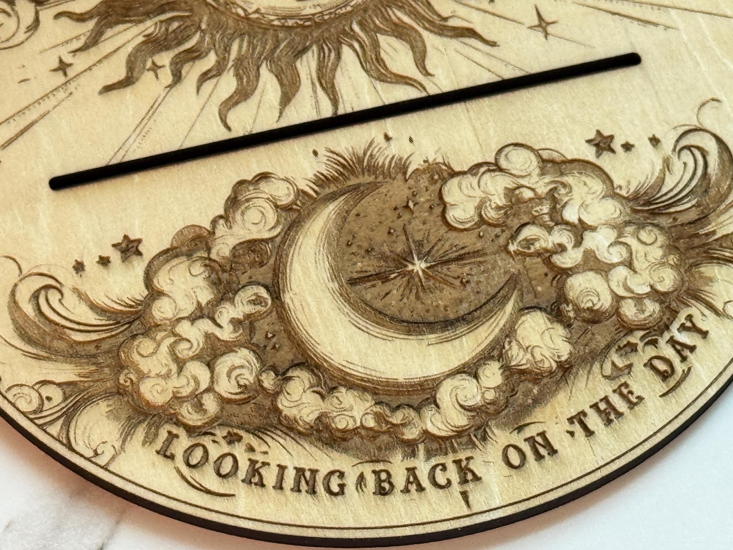 Personalized Tarot Card Display Stand | Card of the Day Gift, Custom Phrases, 1 Oracle Card Didplay, Wood Engraved Altar Decoration