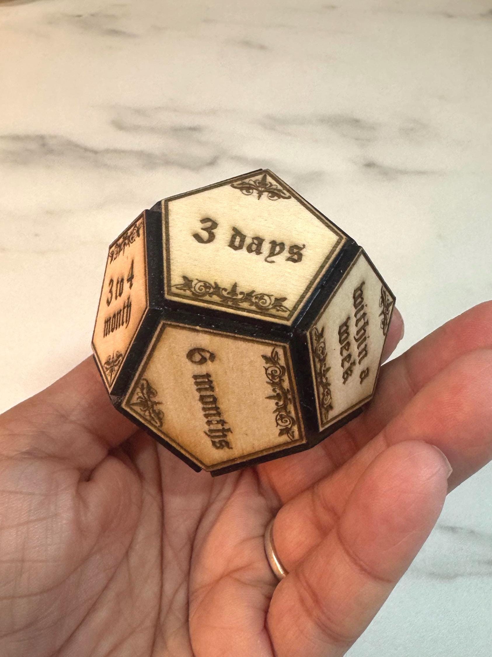 Divination Dice for Psychic Readings & Tarot Card Readings – Divine Timing Spiritual Tool, Spirit Communication Tool