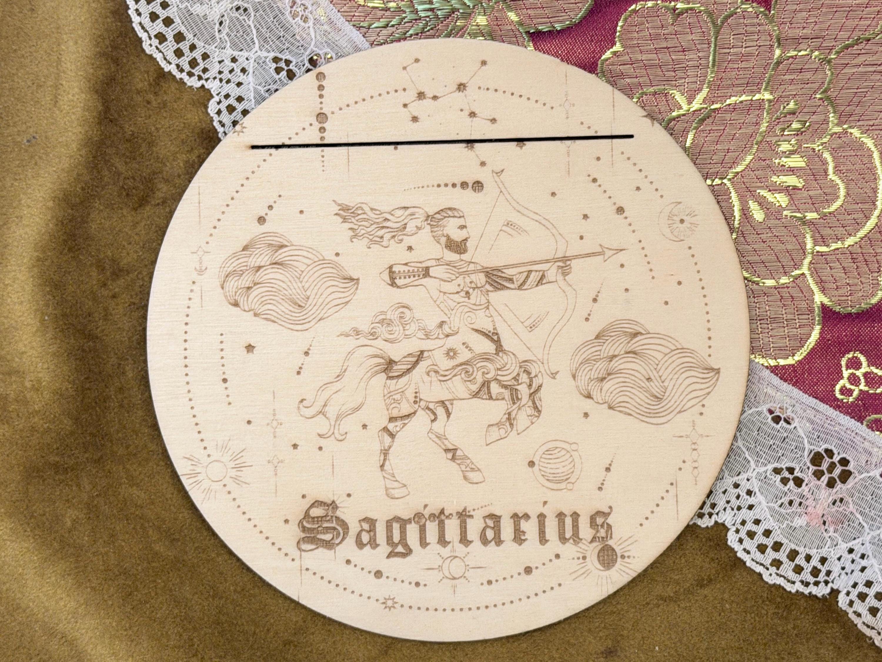 Zodiac Tarot Card Stand For Astrology Readings: Daily Celestial Altar Decoration