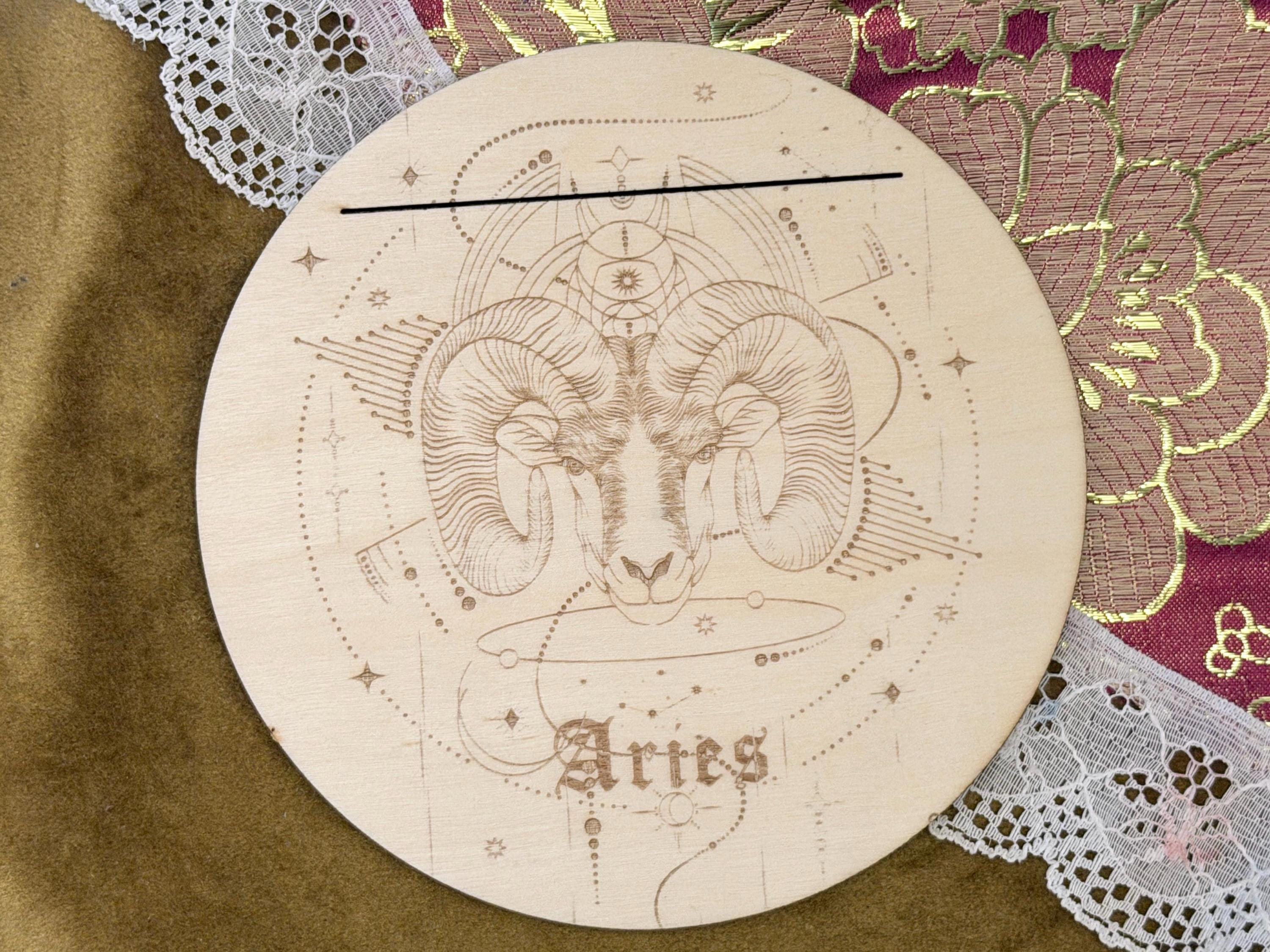 Zodiac Tarot Card Stand For Astrology Readings: Daily Celestial Altar Decoration