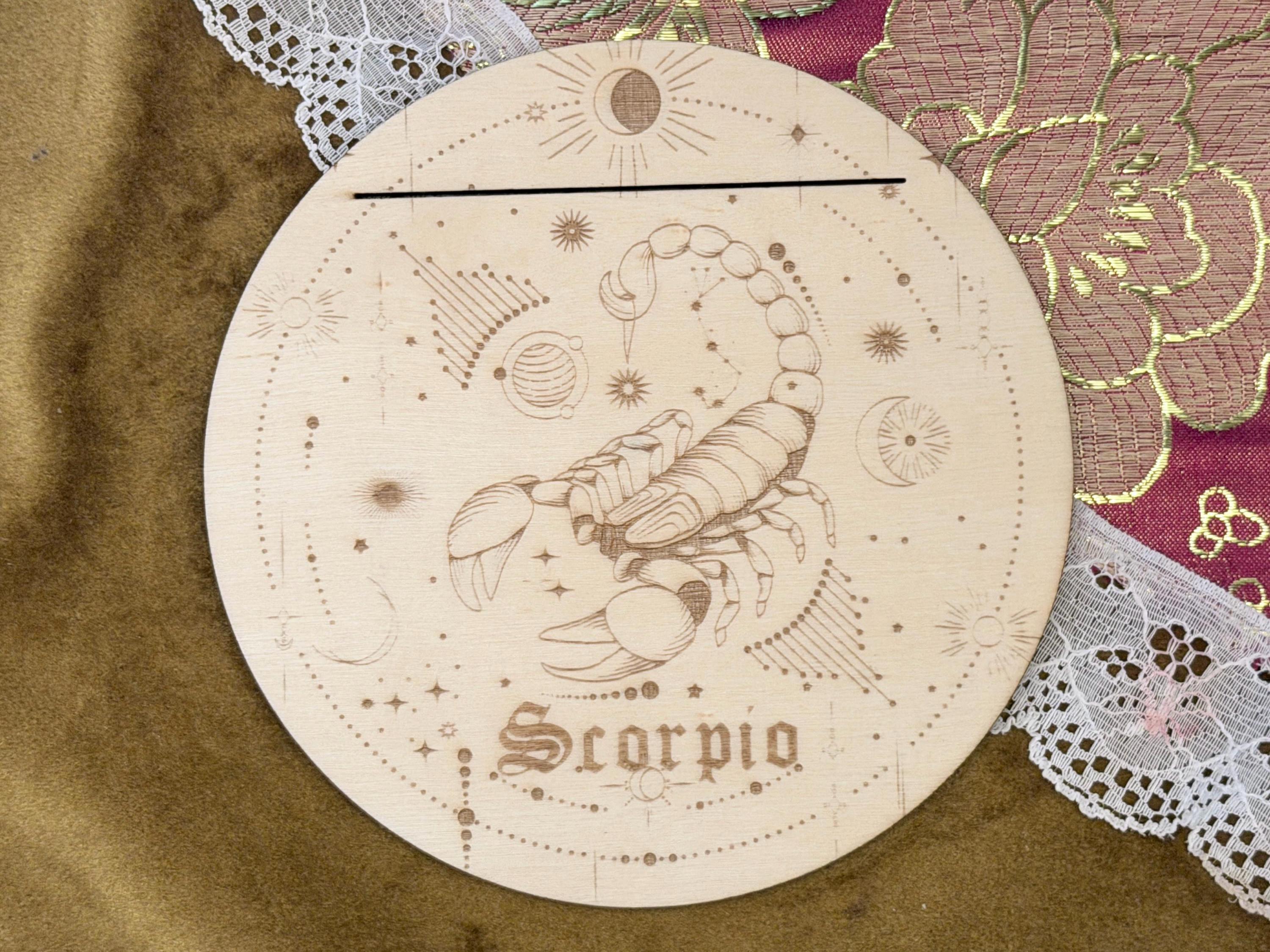 Zodiac Tarot Card Stand For Astrology Readings: Daily Celestial Altar Decoration