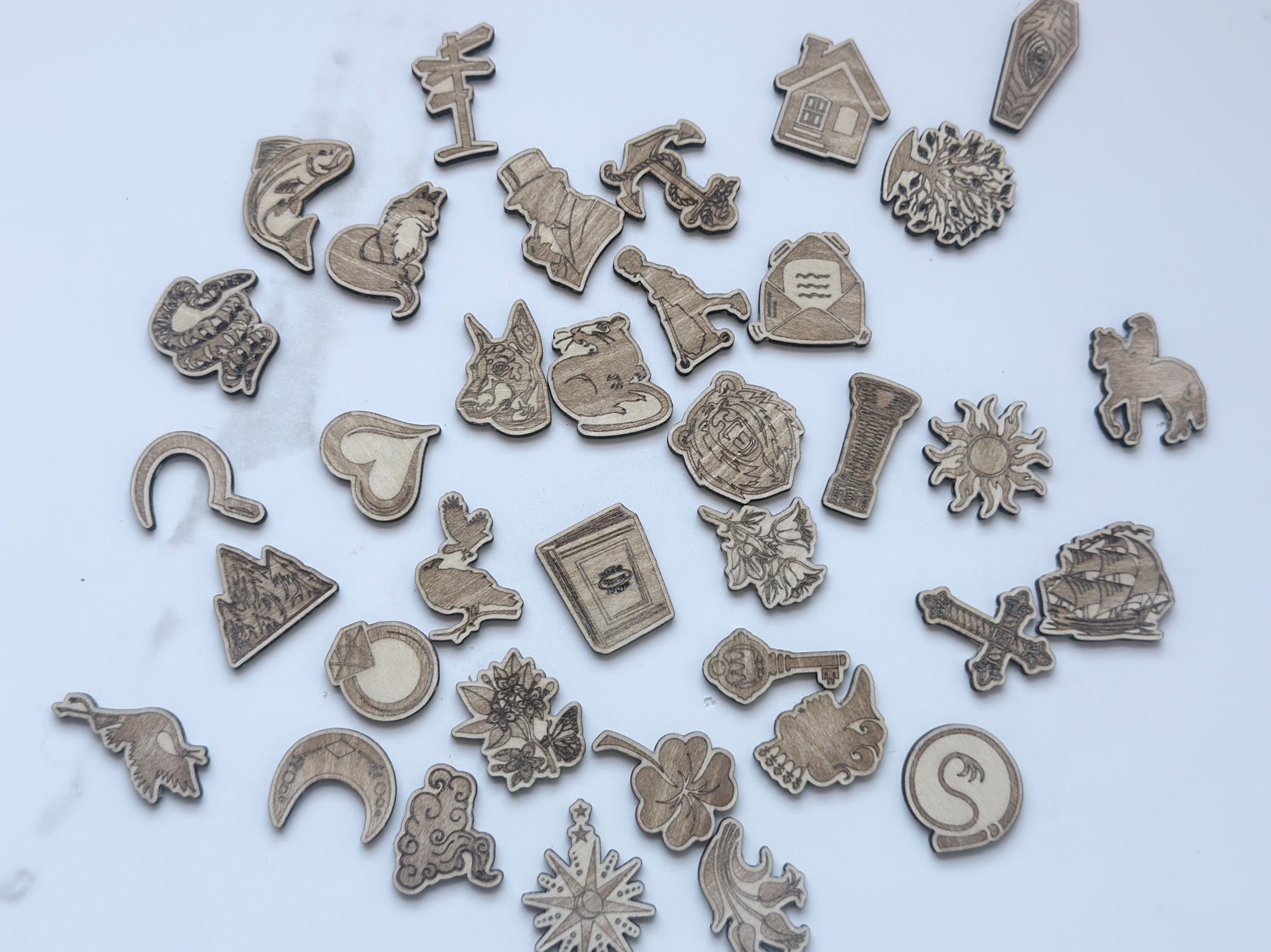 Charm Casting For Divination Readings: 36 Lenormamd Mini Symbols