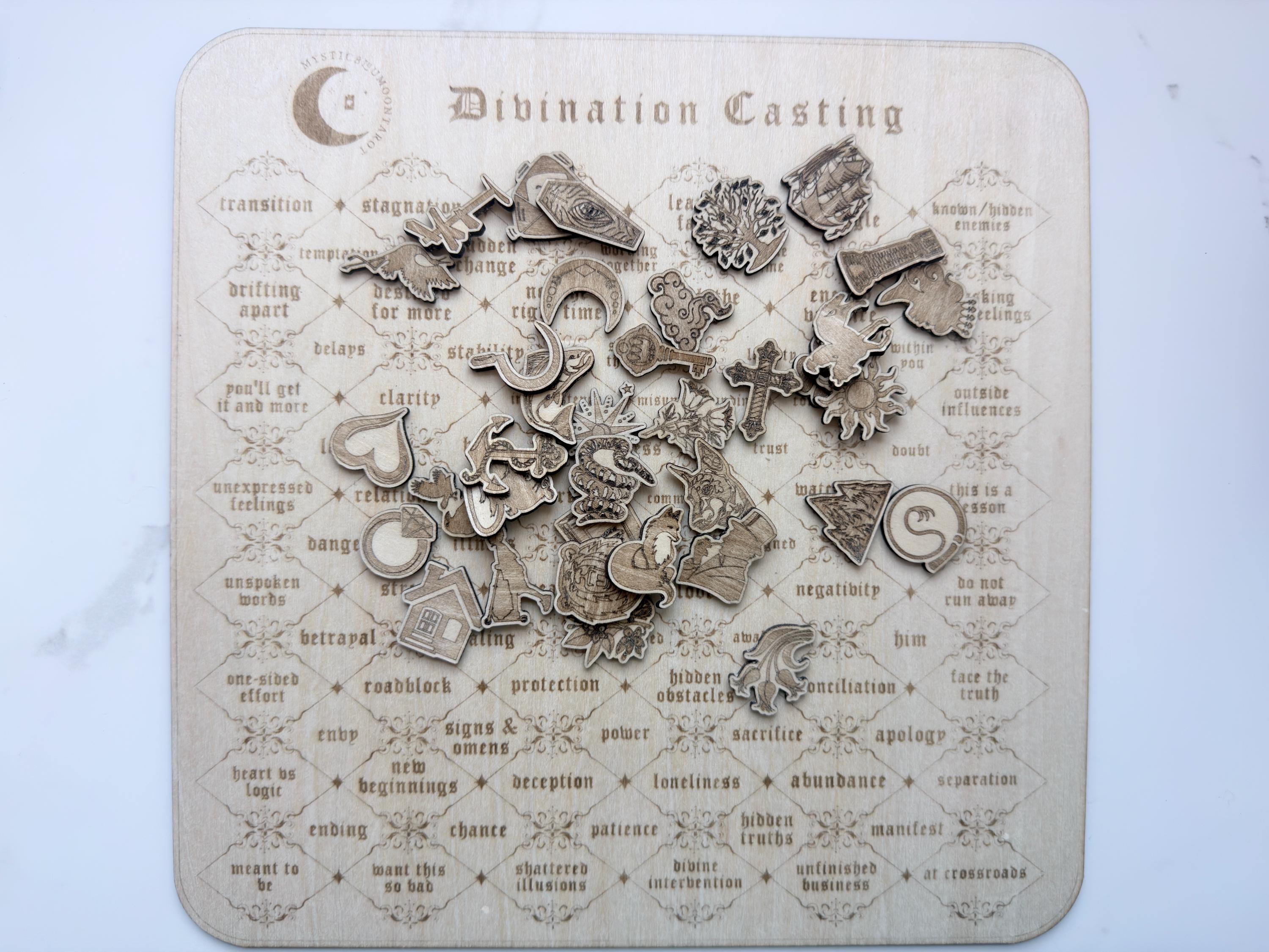 Charm Casting For Divination Readings: 36 Lenormamd Mini Symbols