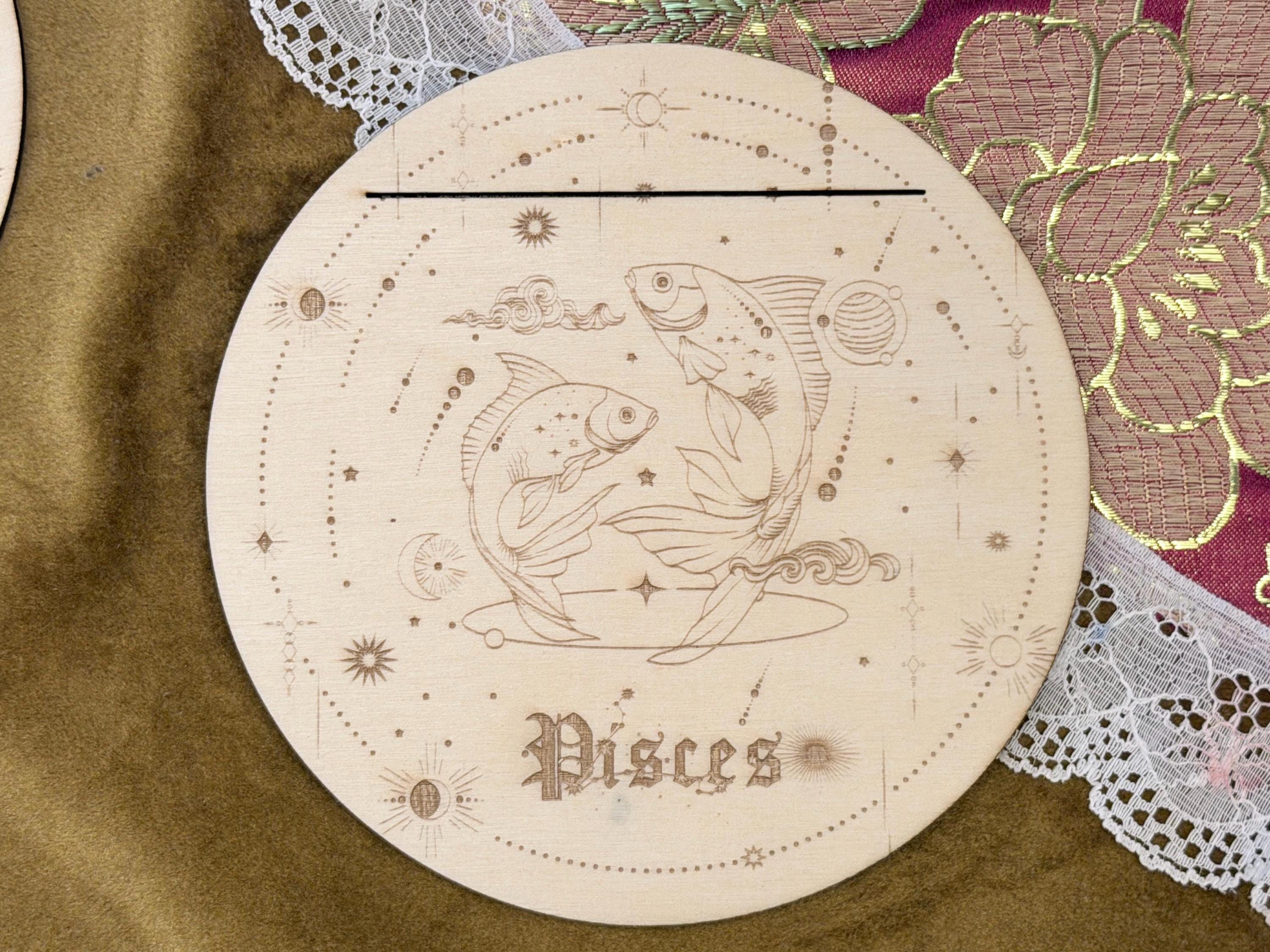 Zodiac Tarot Card Stand For Astrology Readings: Daily Celestial Altar Decoration