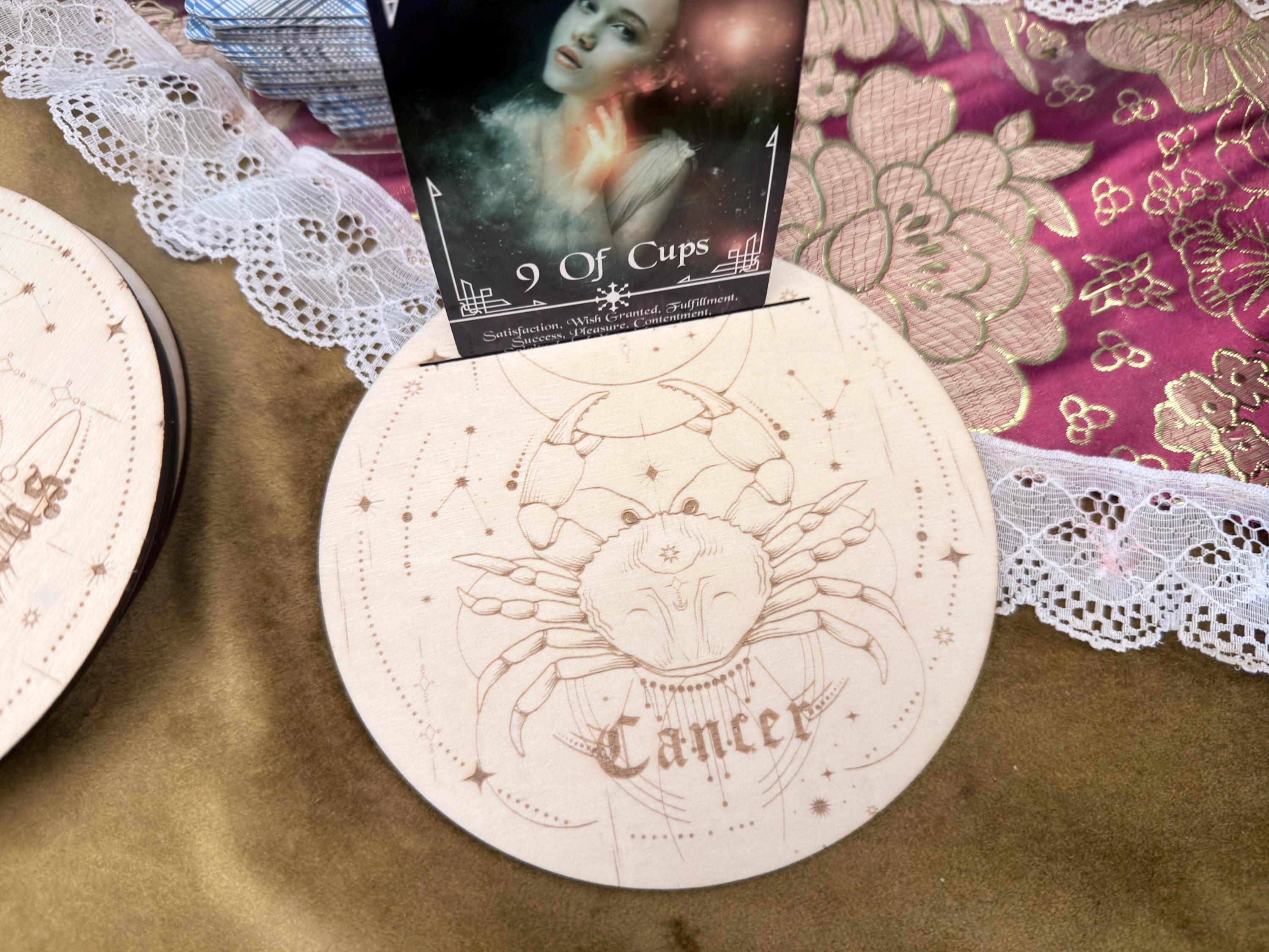 Zodiac Tarot Card Stand For Astrology Readings: Daily Celestial Altar Decoration