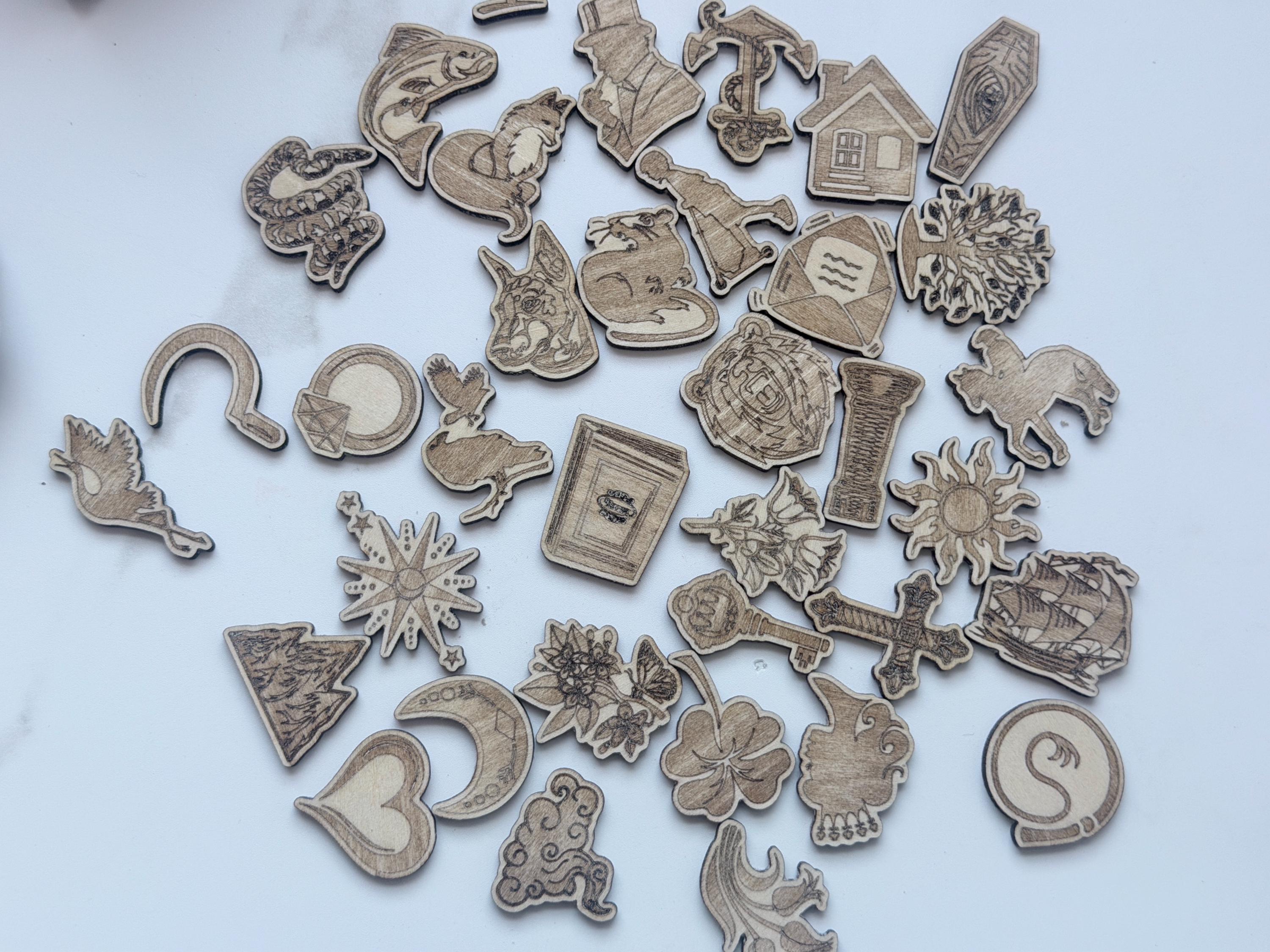 Charm Casting For Divination Readings: 36 Lenormamd Mini Symbols