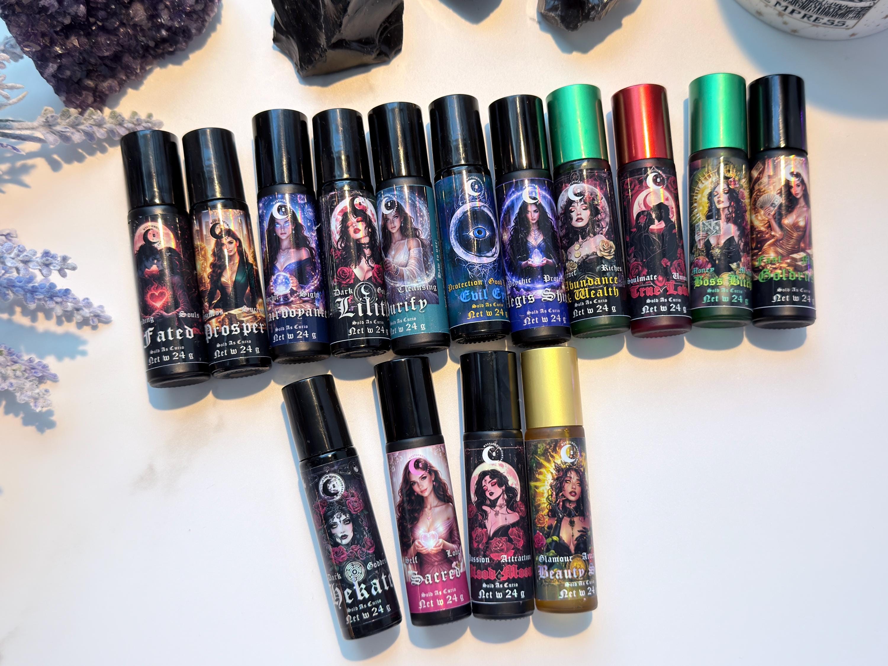 Spiritual Perfume Oil, Hand Blended Intention Spell Witchcraft Anointing Oil 10ml | 0.33oz Ritual Oils for Manifestation & Magic
