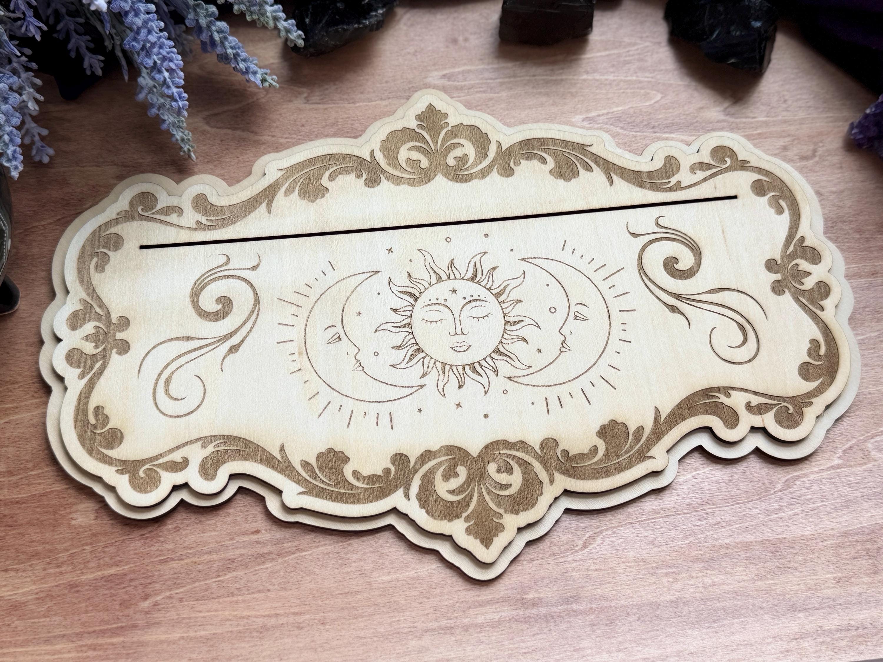 Handcrafted Tarot Card Holder: Altar Decoration, Oracle Card Stand