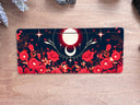 Tarot Card Holder | Celestial Rose Moon UV Printed Wooden Card Stand | product image