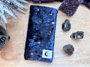 Tarot Card Stand Pouch, Handcrafted Velvet Celestial Star Moon Bag, Divination Tool | tarot reading listing graphic