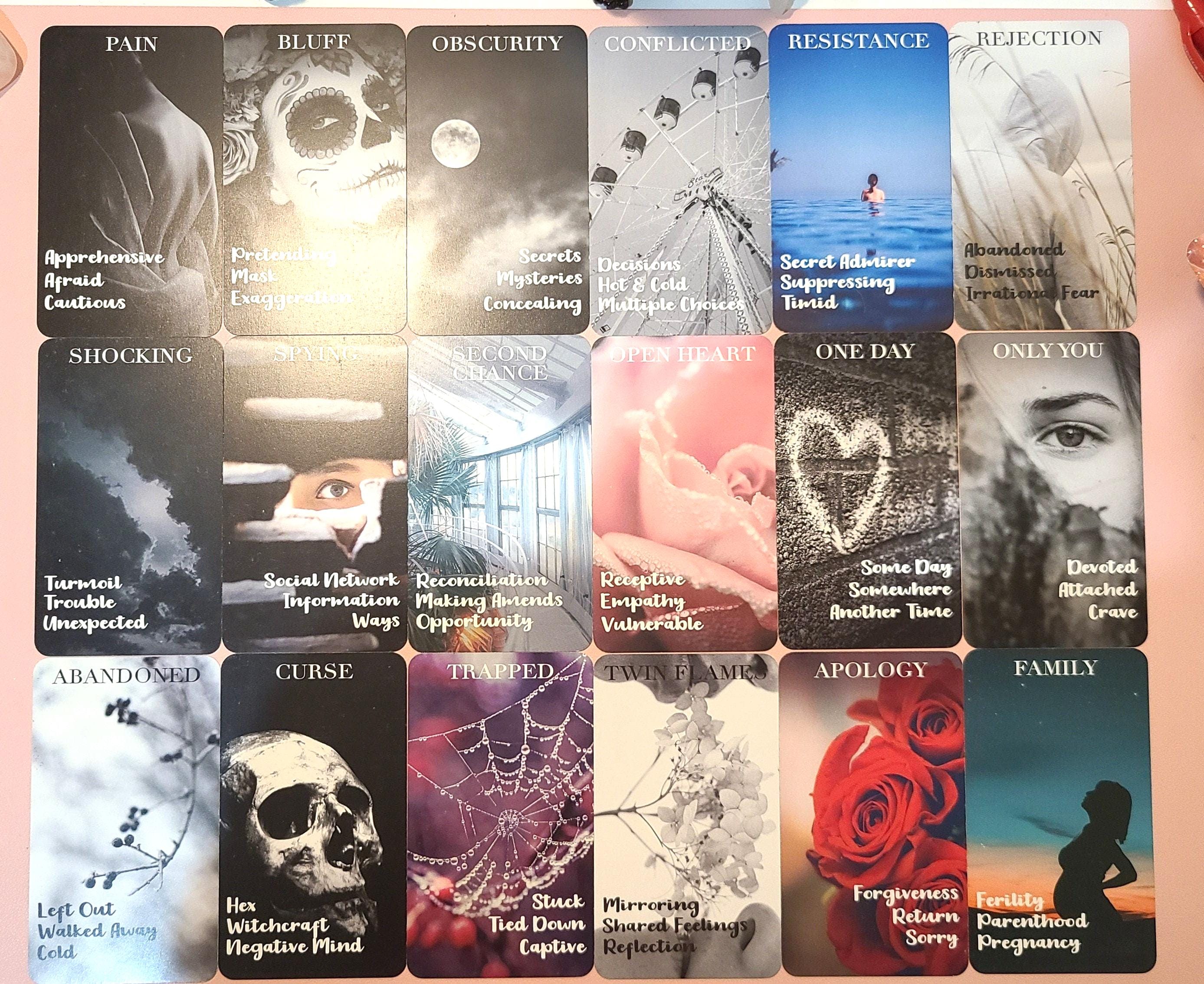Heart's Hidden Secrets Oracle Deck: Twin Flame & Soulmate Readings (78 Cards)