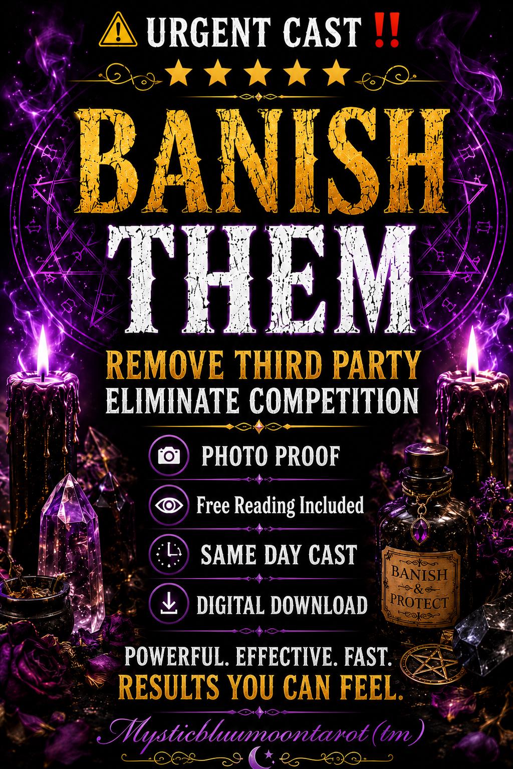 Banish Third Party Removal Spell Casting | Eliminate Competition | Separation Ritual