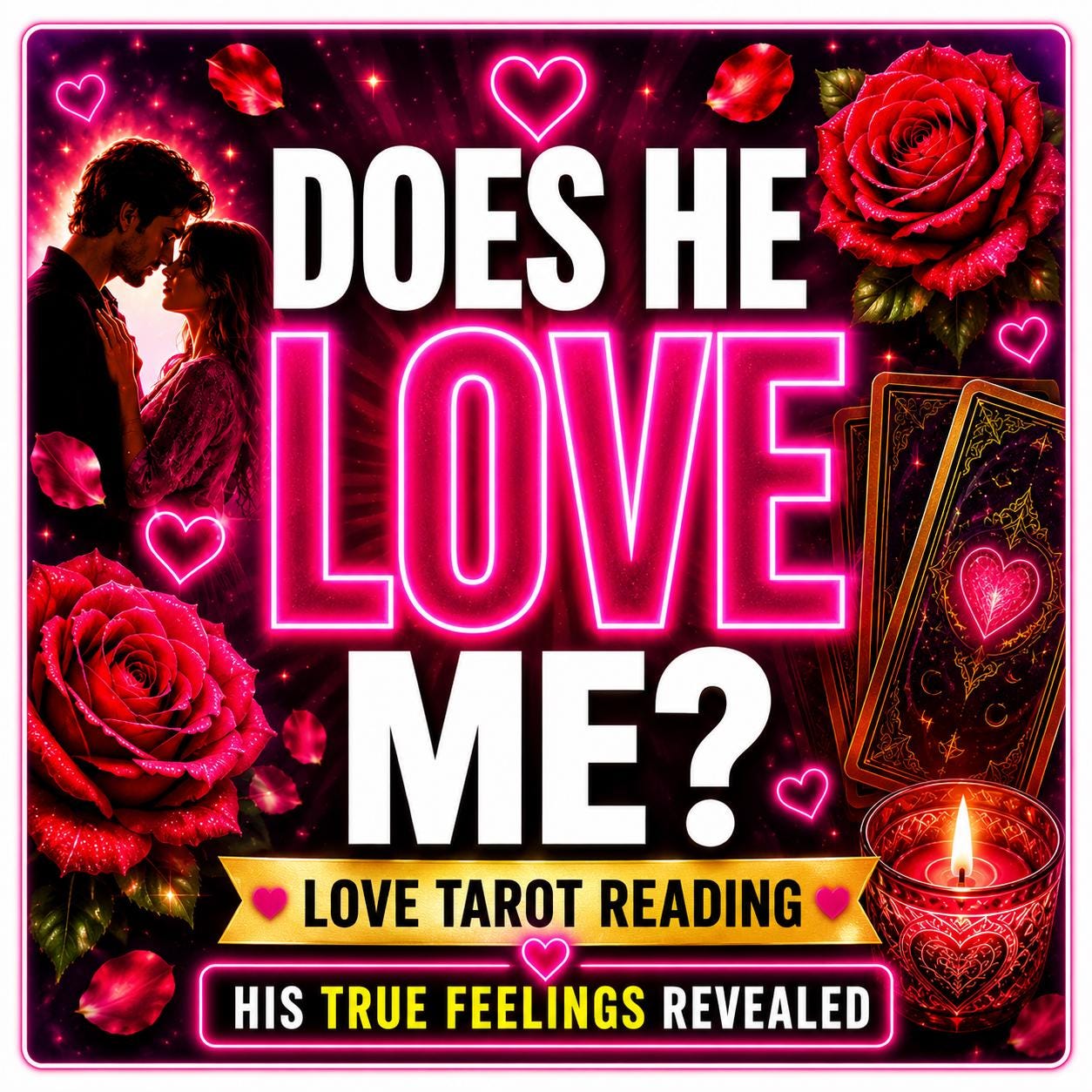 Love Tarot Reading | His True Feelings Revealed, Honest Insight