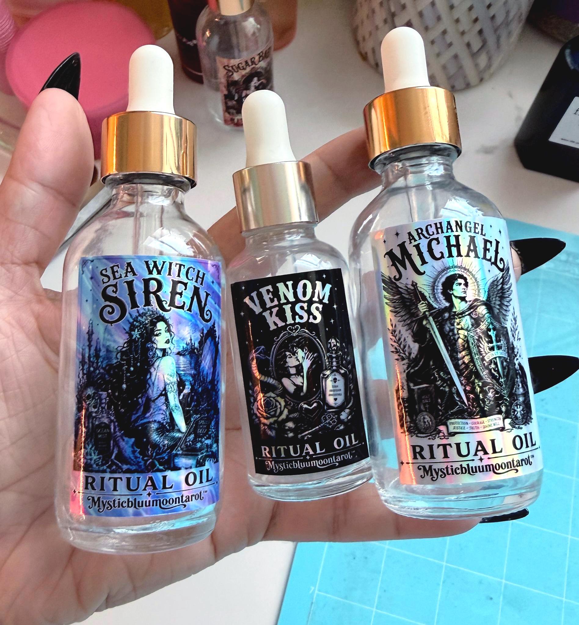 Spell Oils 1oz | For Spellwork, Manifestation, Protection, Love, Luck & Prosperity | Witchcraft Supplies 30ml