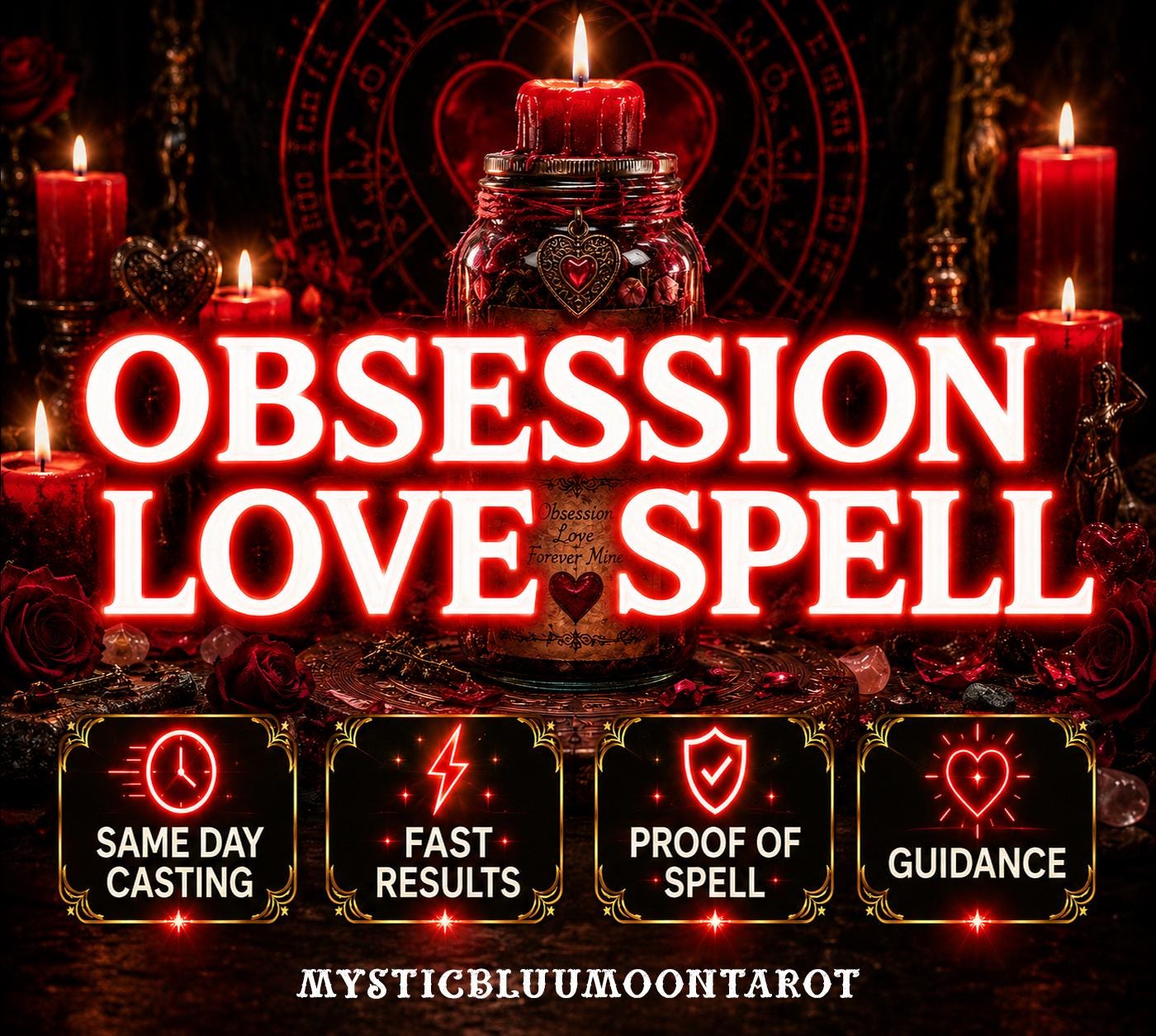 Super Strong Obsession Spell, Attraction Ritual, Same Day Love Binding, Urgent Cast