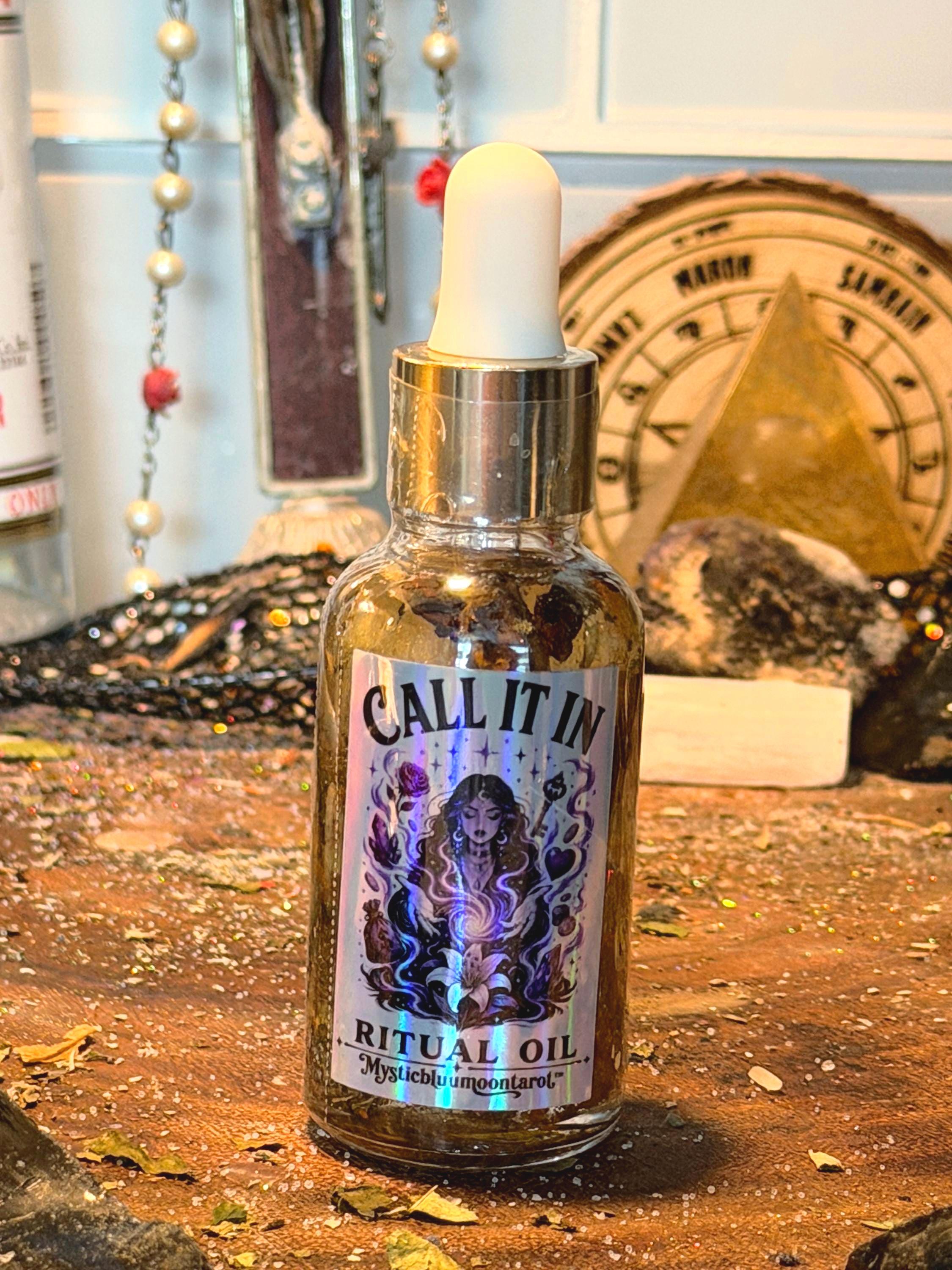 Call It In Ritual Oil 1oz | Used For Manifestation, Attraction, Opportunities, Abundance & Desires | 30ml