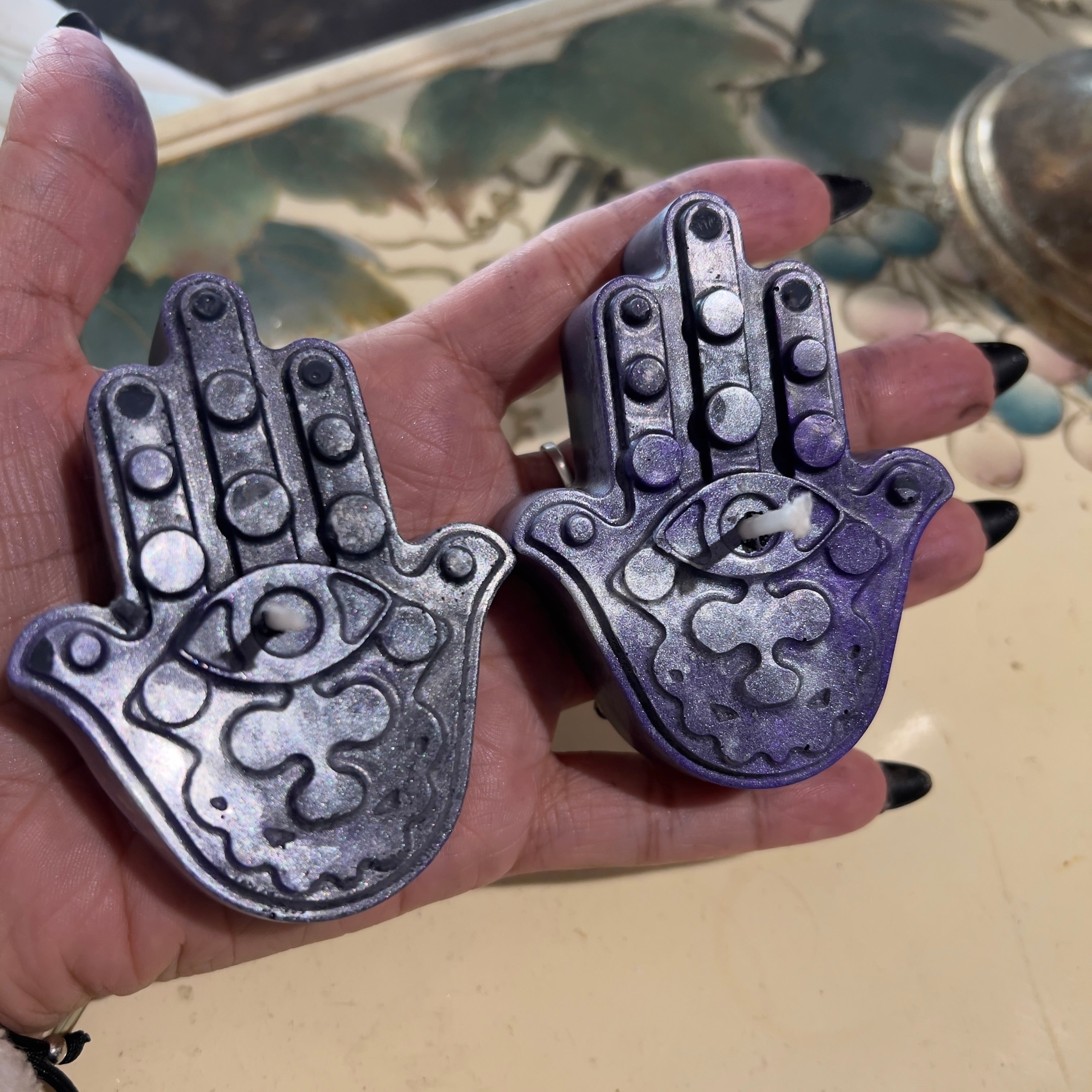 Vela ritual de protección - Protección contra el mal de ojo Negatividad Maldiciones Hechizos Hechizo