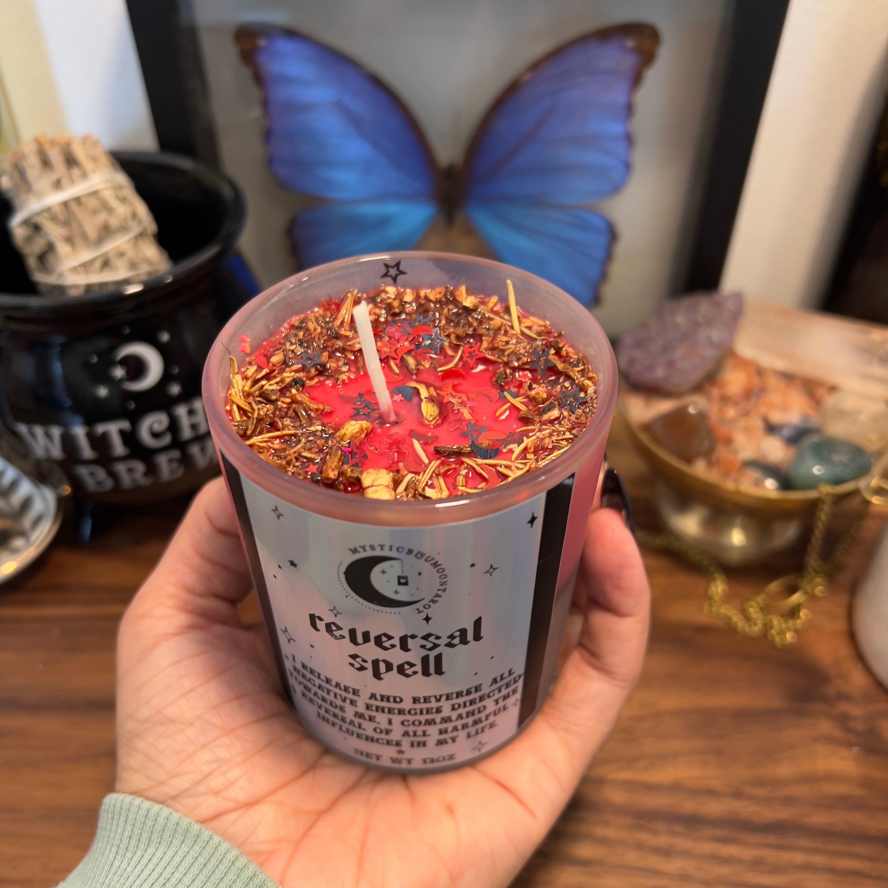 Vela de hechizo de protección fija - Proteger contra la negatividad